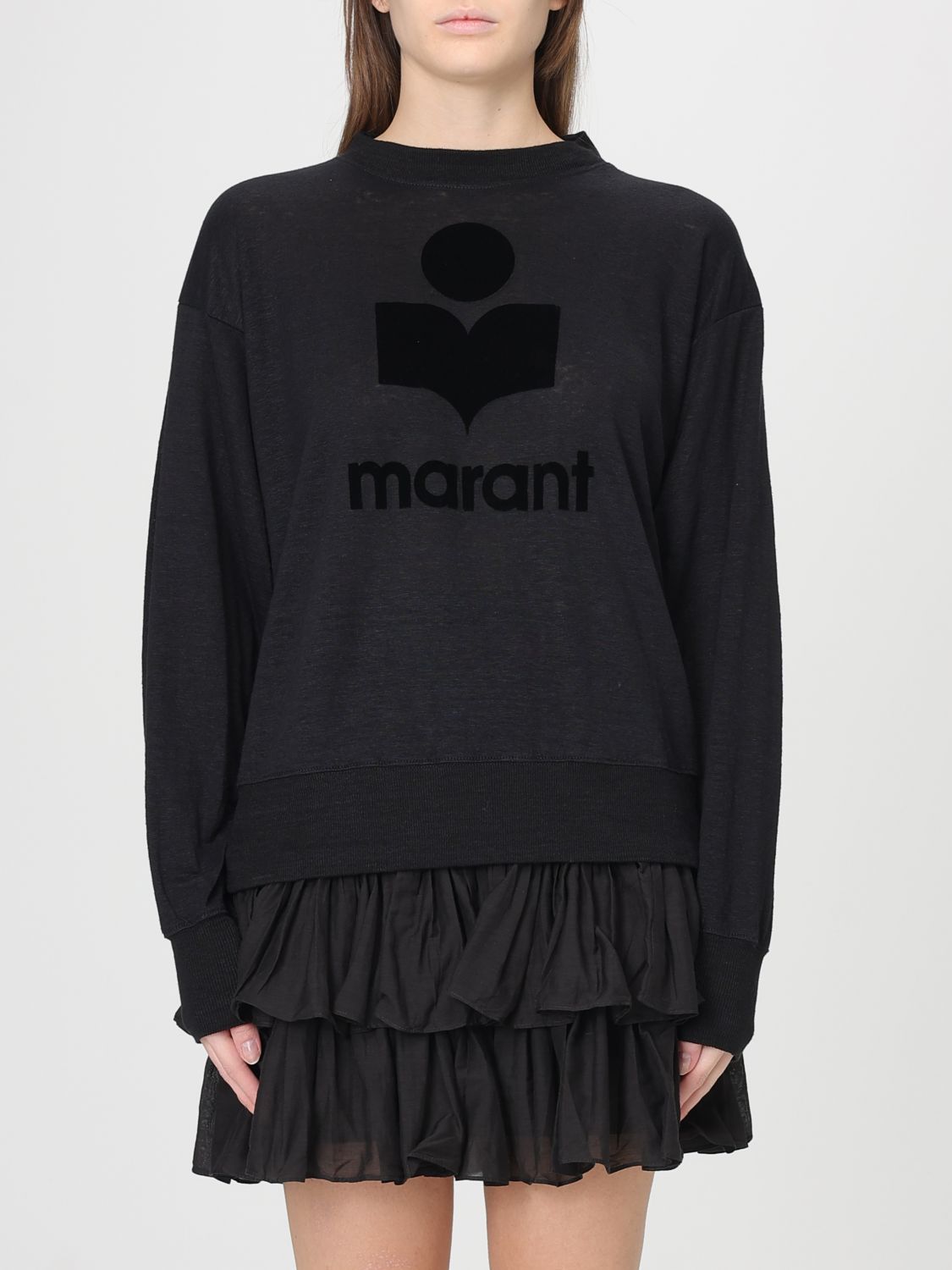 Isabel Marant ISABEL MARANT ETOILE Sweatshirt Woman color Black　イザベル マラン エトワール スウェットシャツ レディース カラー ブラック