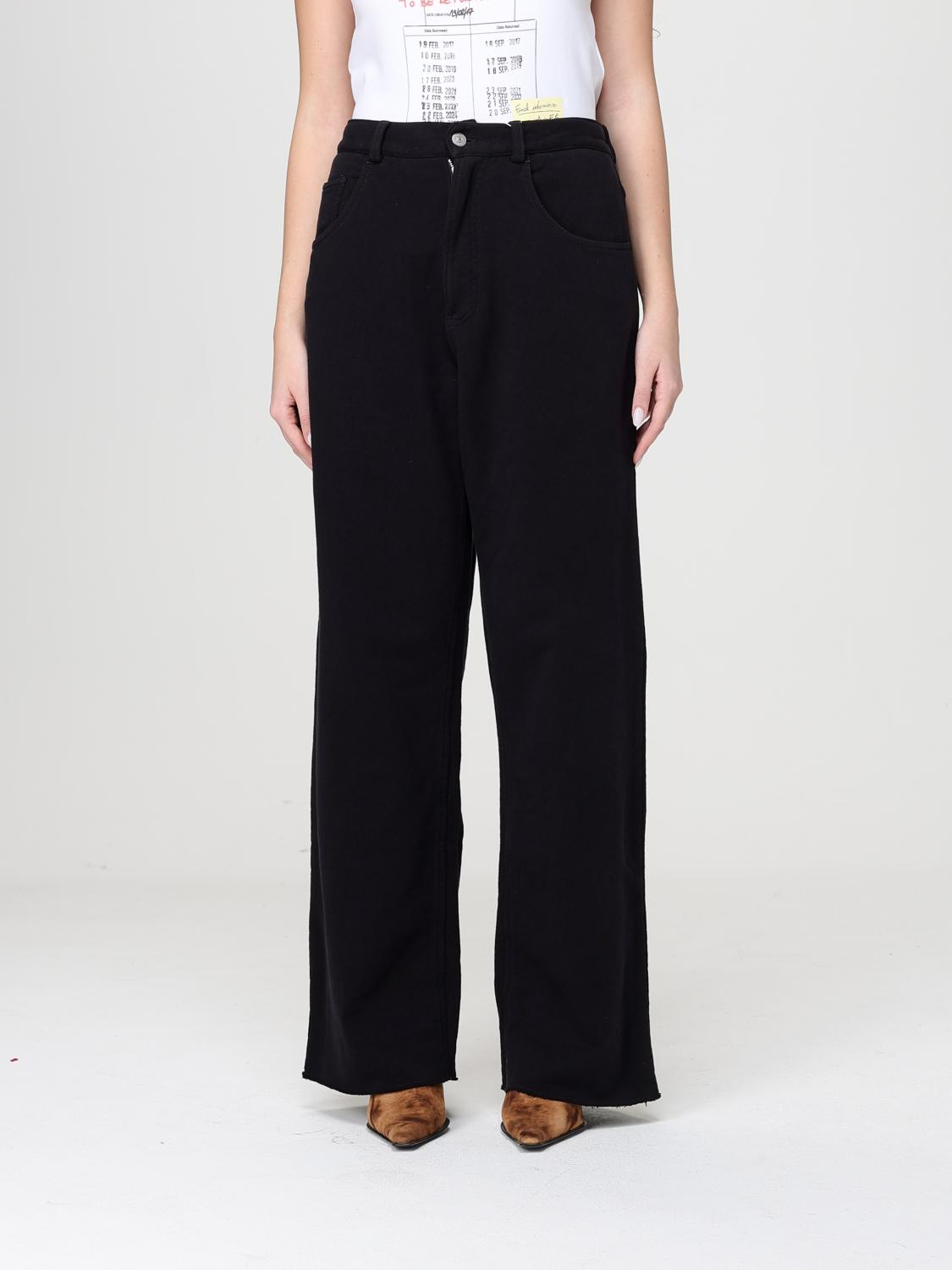 Mm6 Maison Margiela Jeans Woman color Black
