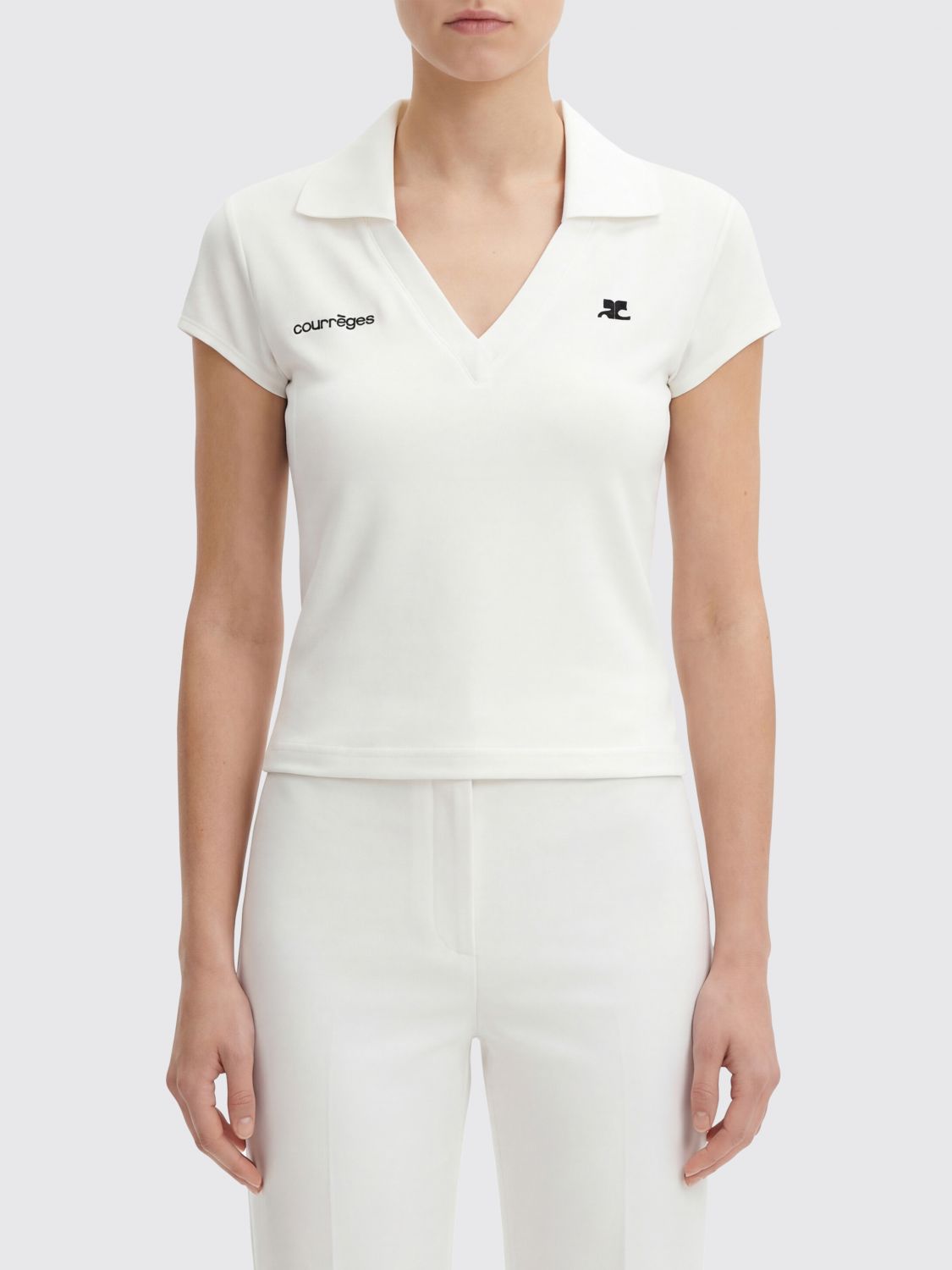 COURRÈGES Polo Damen Farbe Weiß