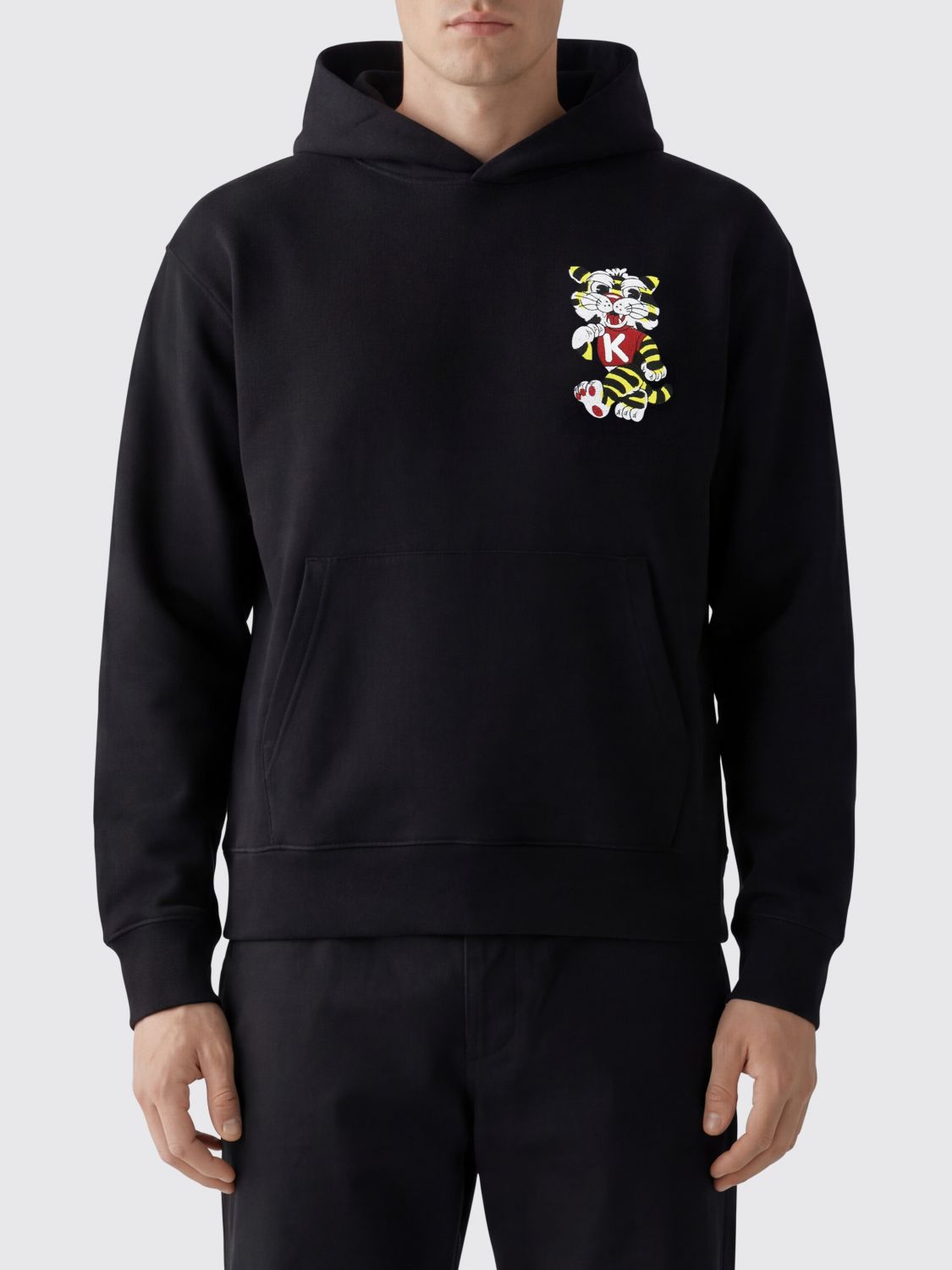 KENZO Sweatshirt Men color Black　KENZO スウェットシャツ メンズ カラー ブラック KENZO