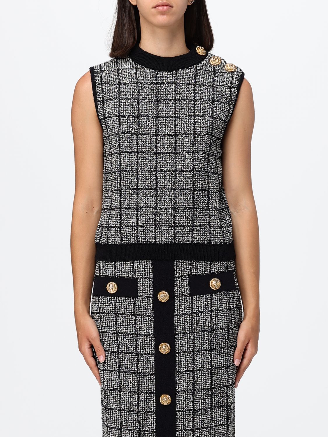 BALMAIN Top in maglia
