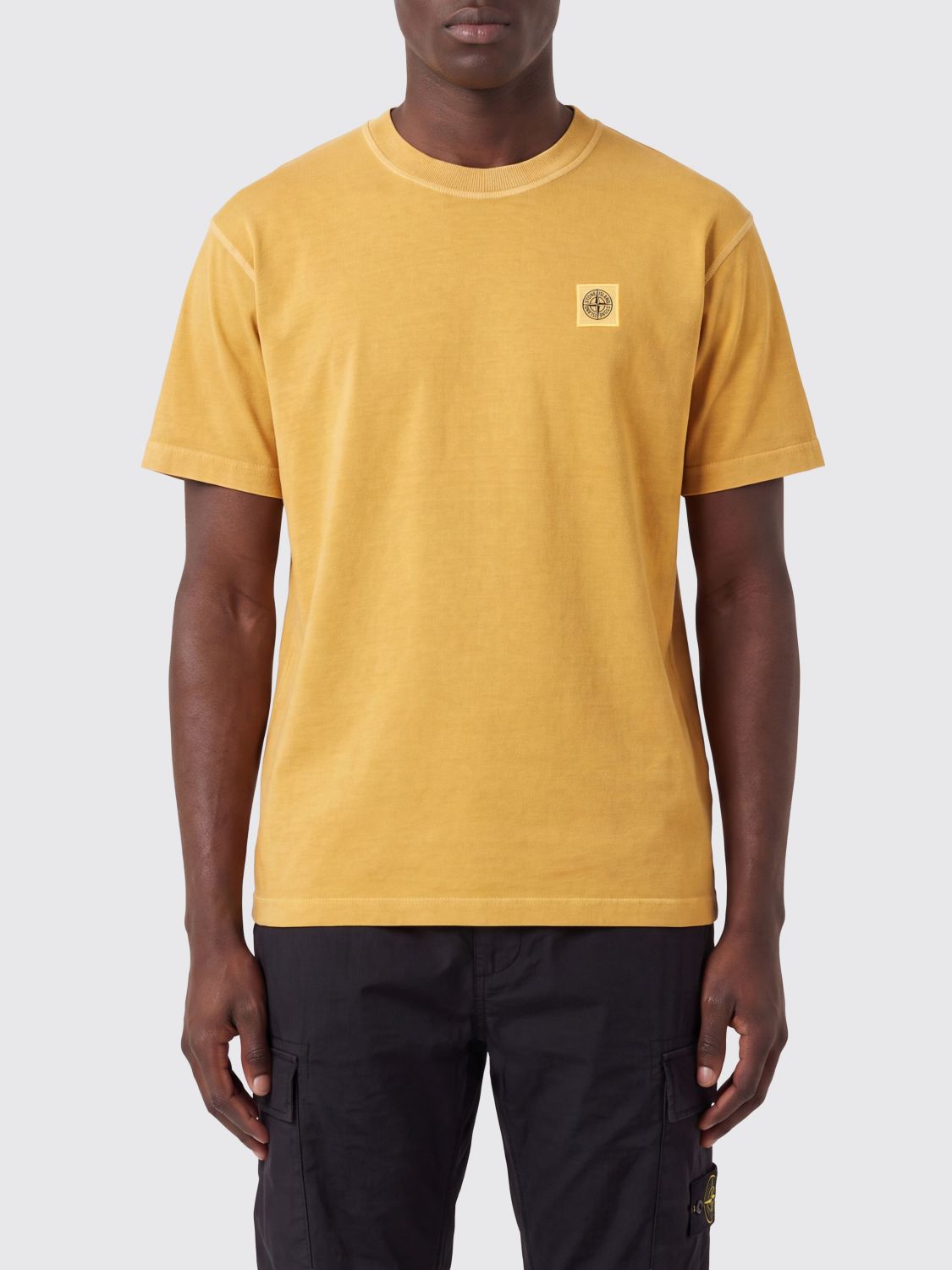 STONE ISLAND T-shirt in jersey di cotone organico con logo