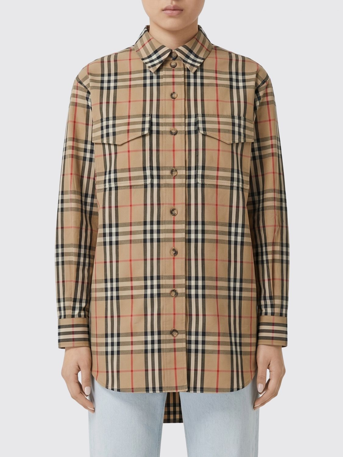 BURBERRY Hemdbluse Damen Farbe Beige