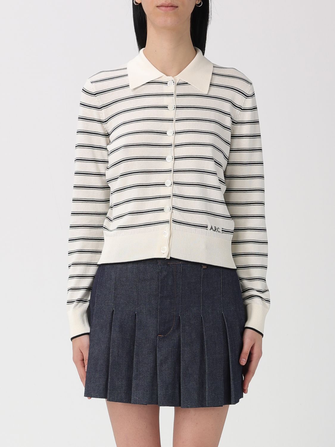 A.p.c. A. P.C. Sweater Woman color Ecru