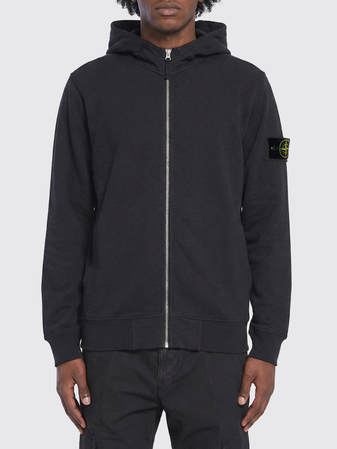 STONE ISLAND Sweatshirt Men color Grey 1　STONE ISLAND スウェットシャツ メンズ カラー グレー 1 STONE