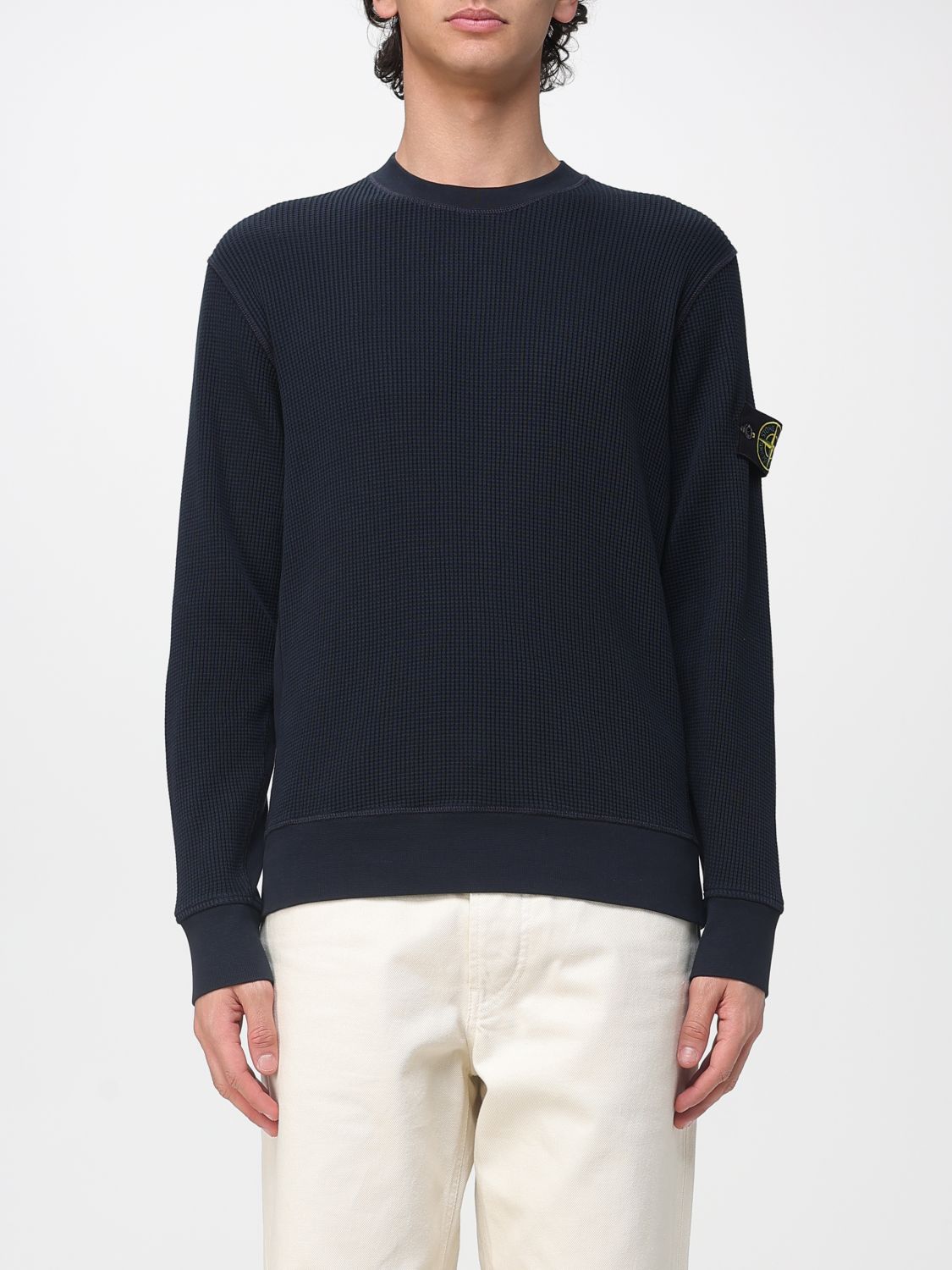 STONE ISLAND Sweatshirt Men color Blue　STONE ISLAND スウェットシャツ メンズ カラー ブルー STONE