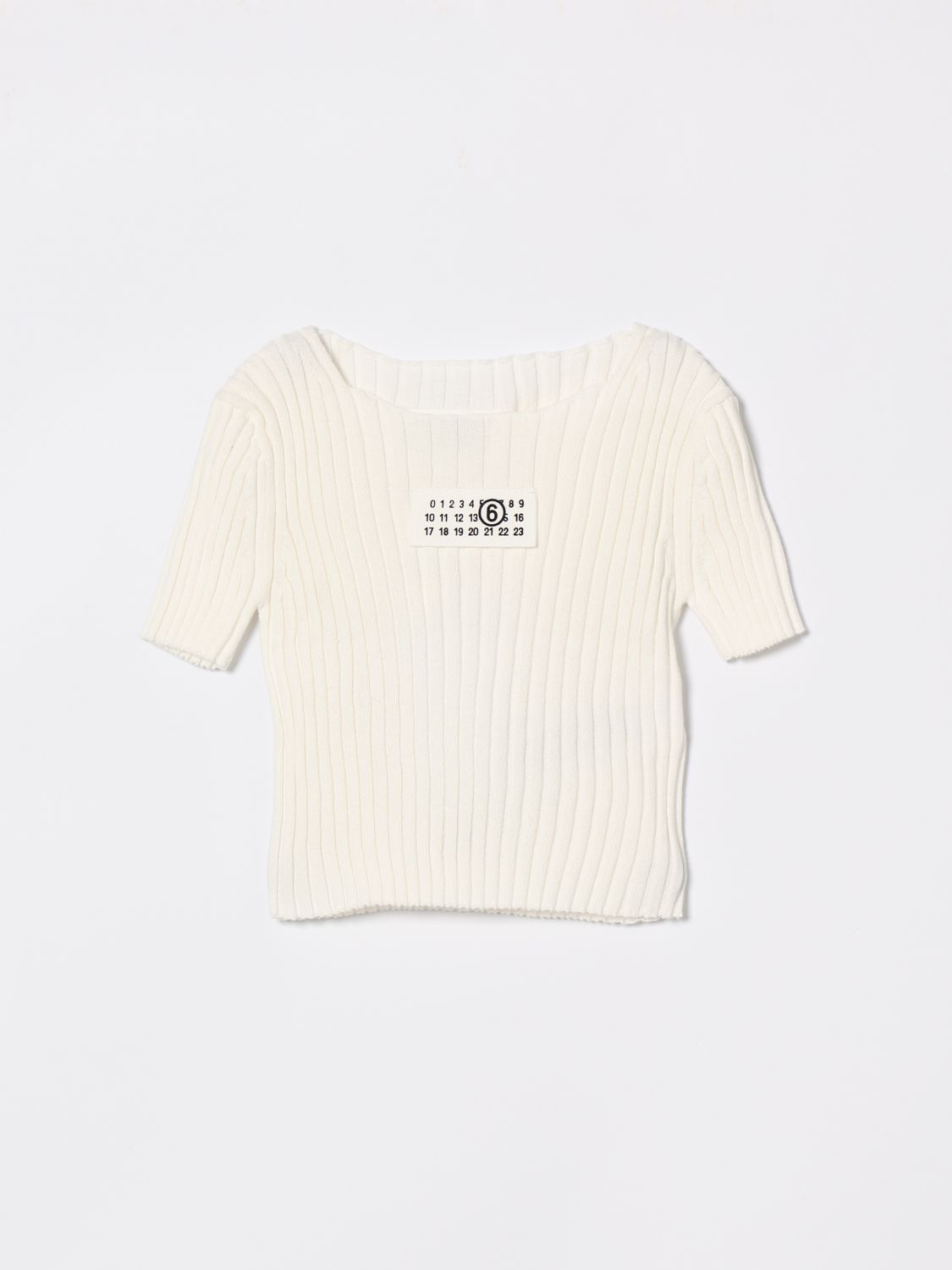 MM6 MAISON MARGIELA Sweater Kids color White　MM6 MAISON MARGIELA セーター キッズカラー ホワイト MM6