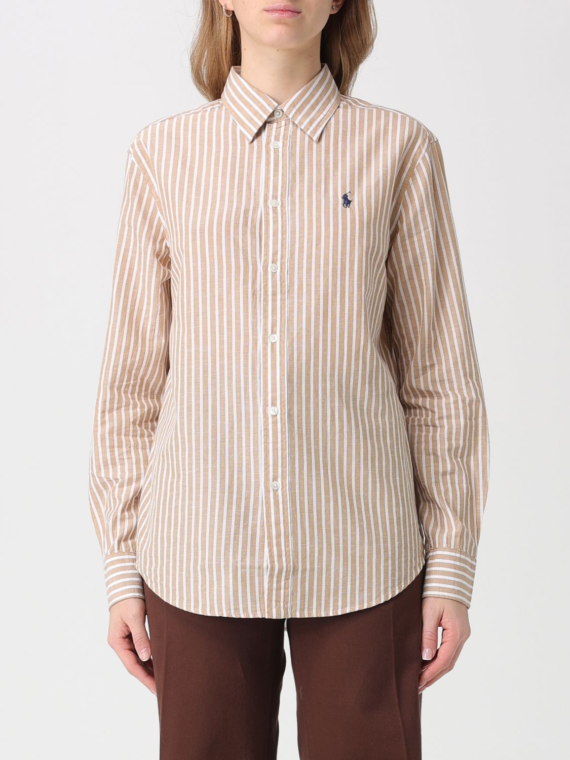 POLO RALPH LAUREN Shirt Woman color Beige