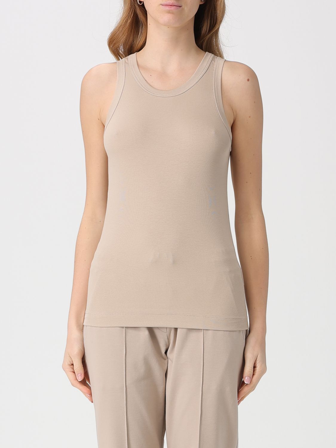 BRUNELLO CUCINELLI BRUNELLO CUCINELLI T-Shirt Woman color Beige　BRUNELLO CUCINELLI T シャツ 女性カラー ベージュ