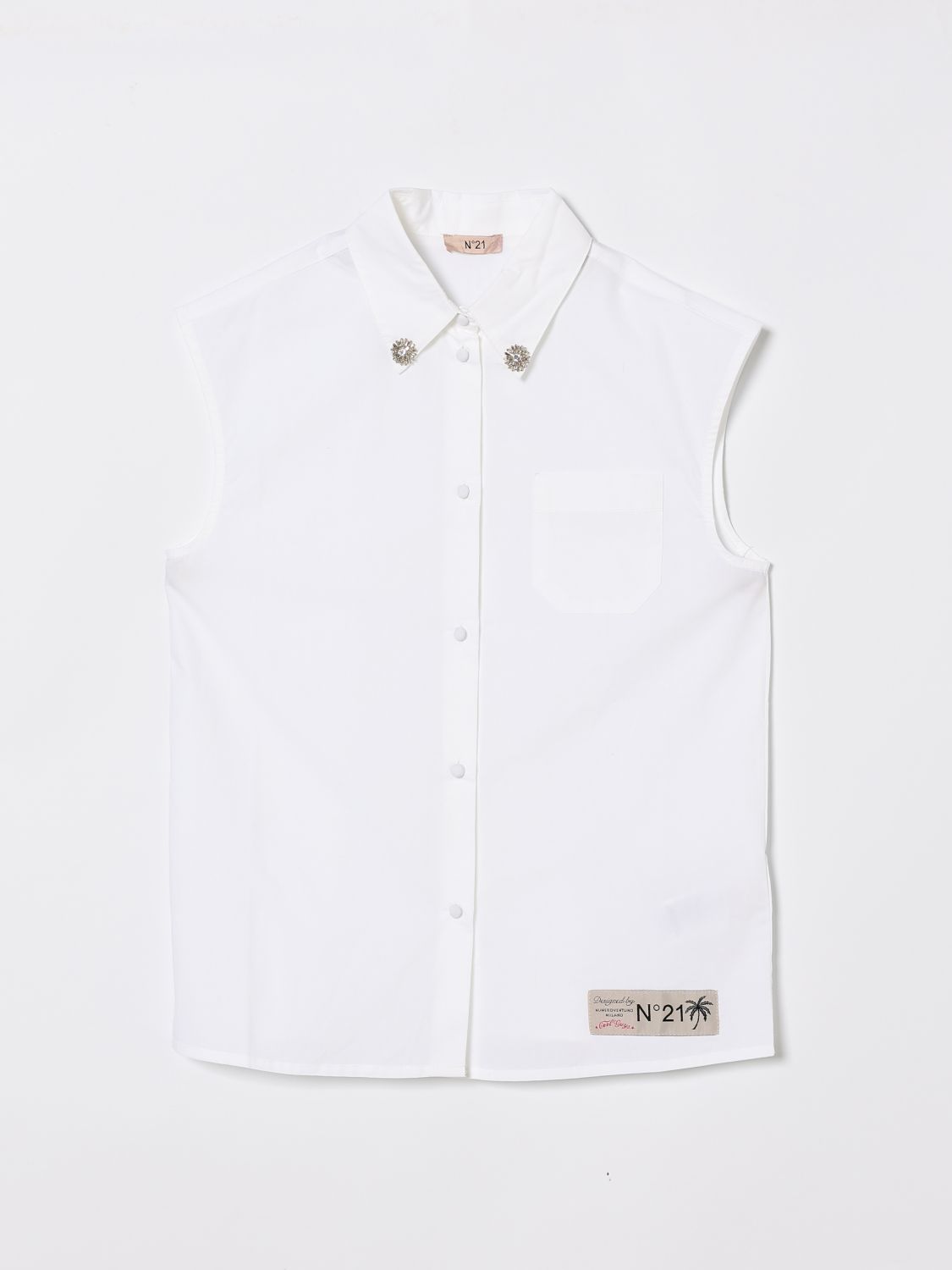 N° 21 Bluse Kinder Farbe Weiß