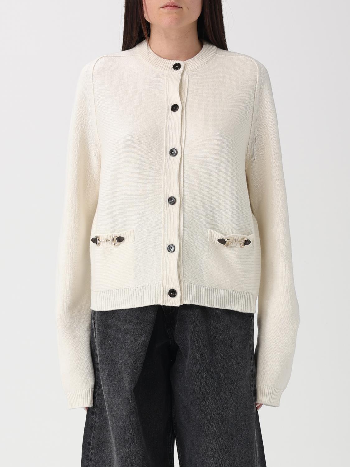 GUCCI Cardigan di lana con morsetti