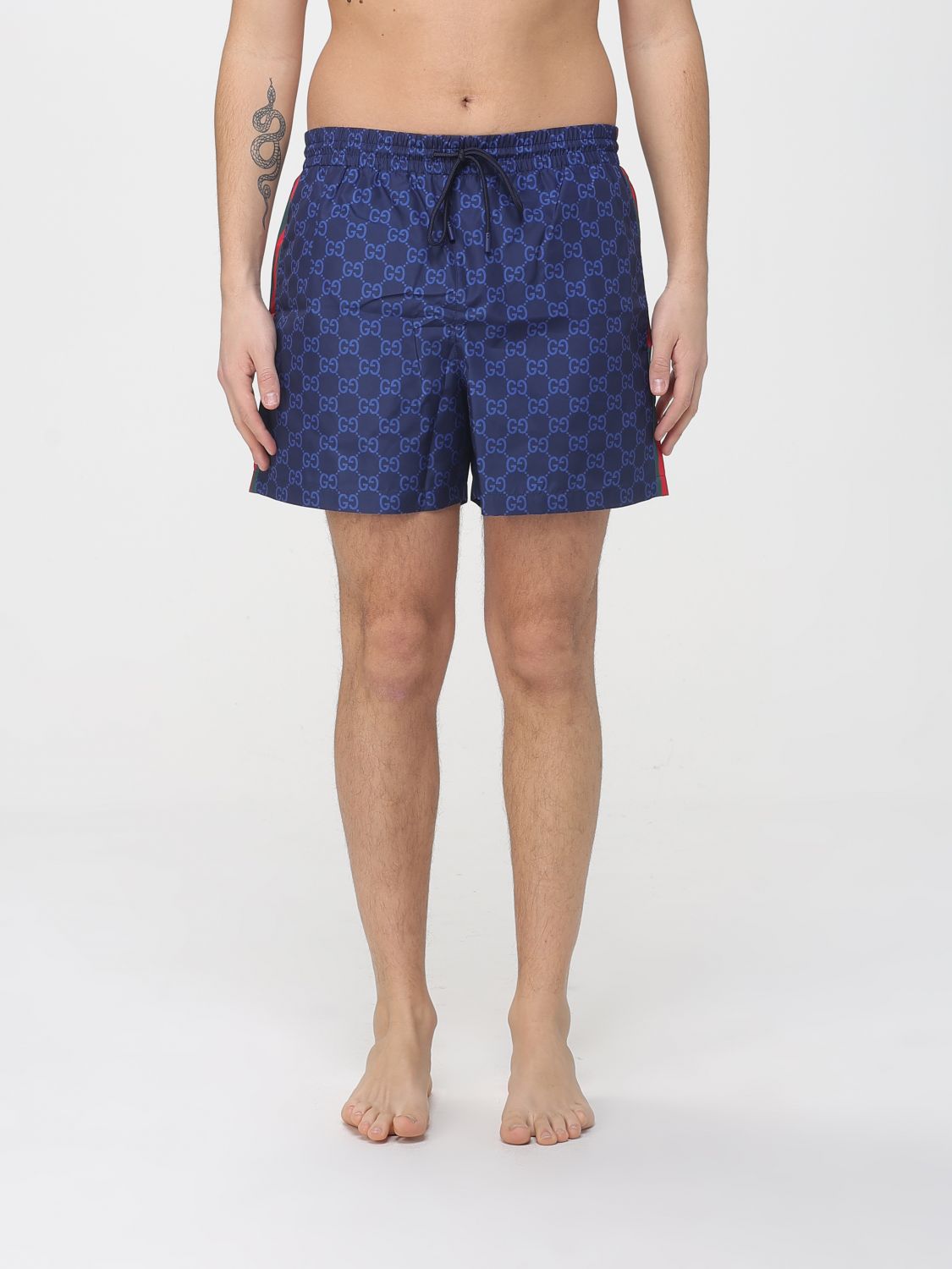 GUCCI GUCCI Swimsuit Men color Blue　GUCCI 水着 メンズ カラー ブルー