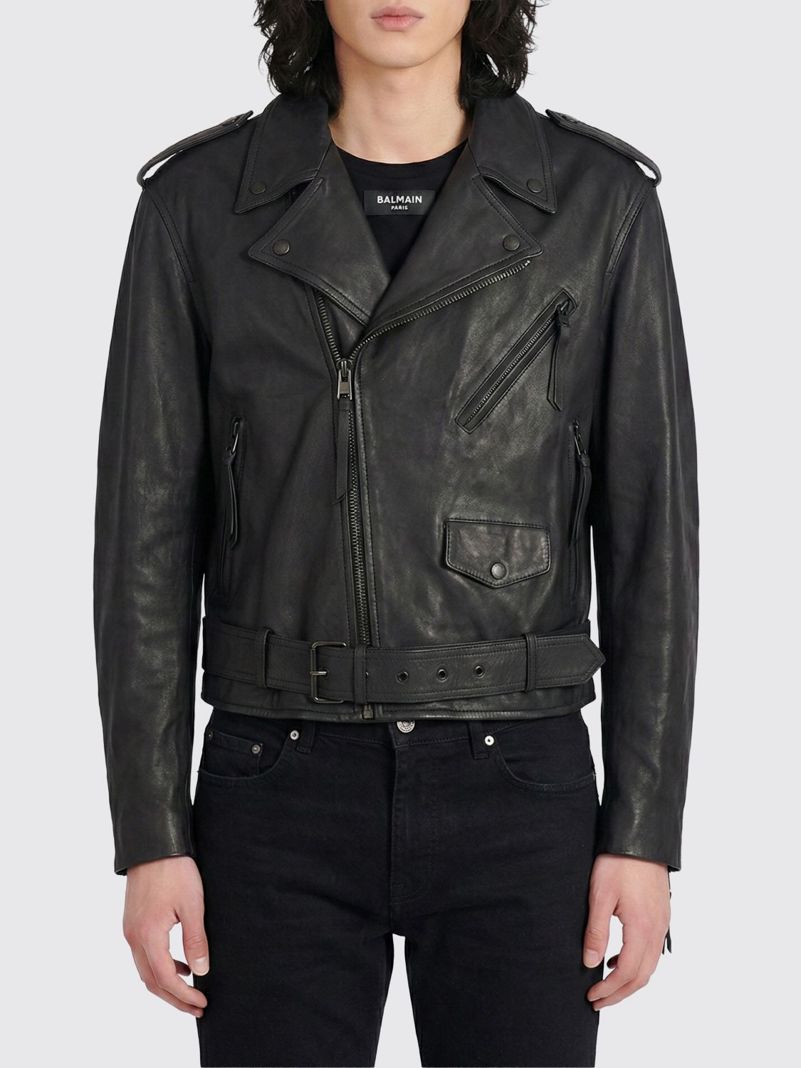 BALMAIN Jacke Herren Farbe Schwarz