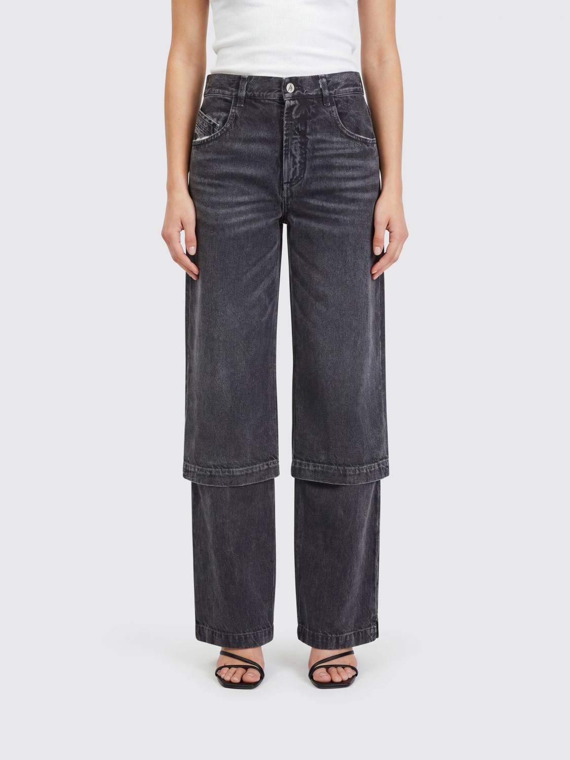 THE ATTICO Jeans Damen Farbe Schwarz
