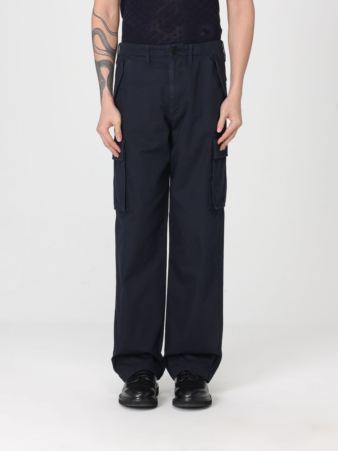 BURBERRY Hose Herren Farbe Blau