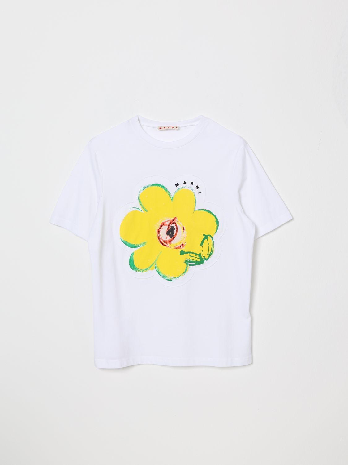 MARNI T-Shirt Kids color White　MARNI Tシャツ キッズカラー ホワイト MARNI