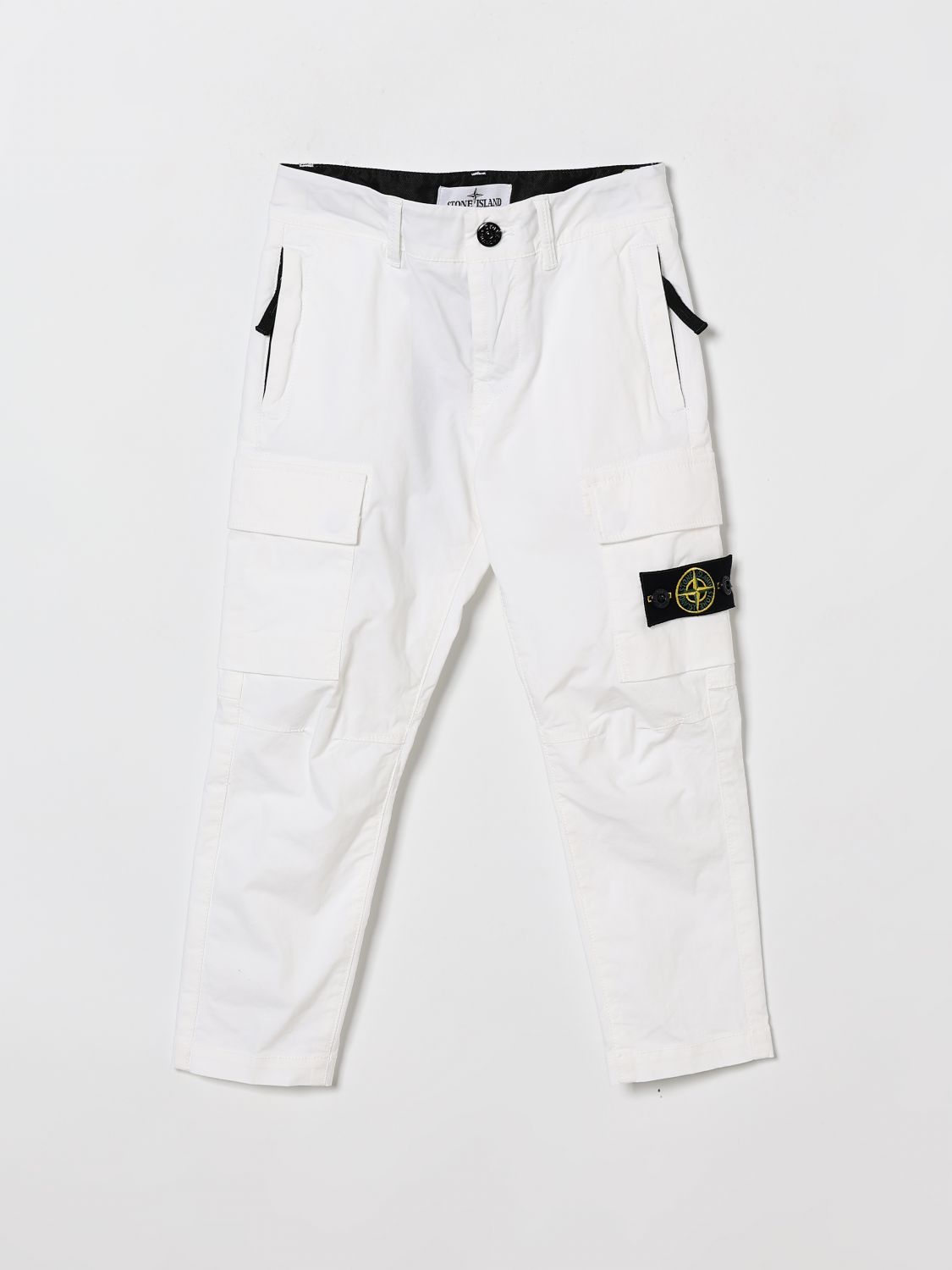STONE ISLAND JUNIOR Hose Kinder Farbe Weiß
