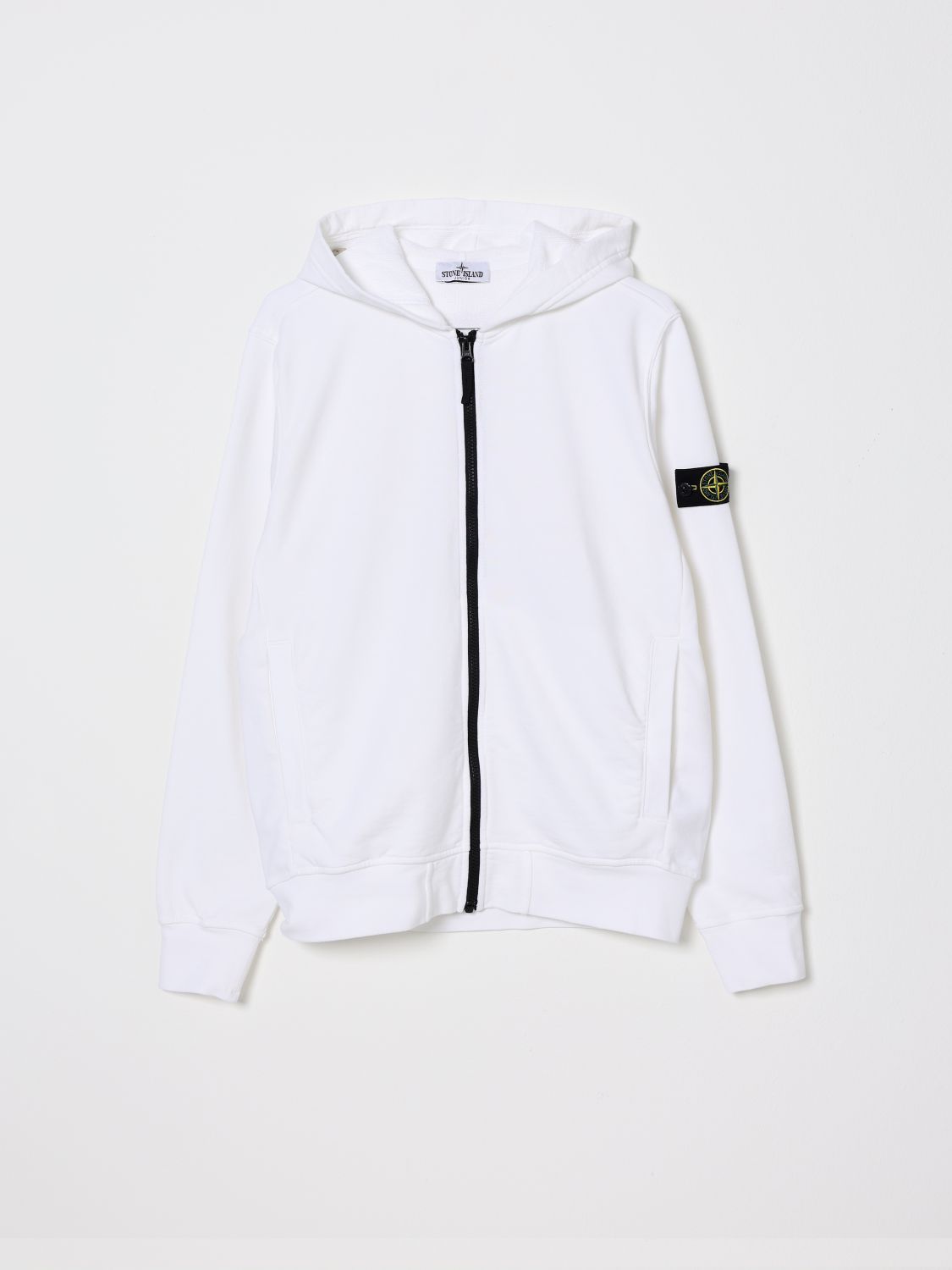 STONE ISLAND JUNIOR Sweater Kids color White　STONE ISLAND JUNIOR セーター キッズカラー ホワイト STONE