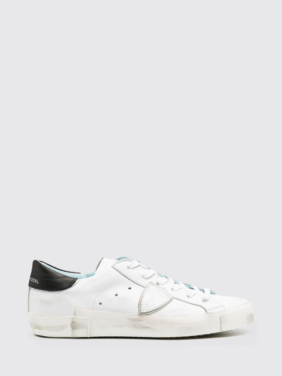 PHILIPPE MODEL Sneakers Prsx in pelle used e cavallino animalier