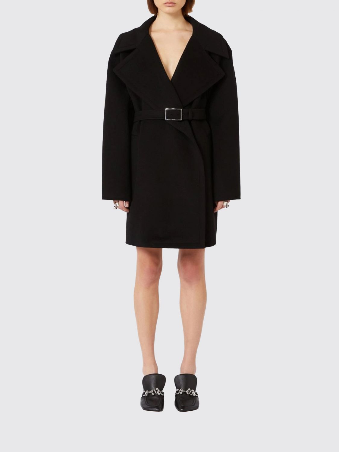 Coat SPORTMAX Woman color Black