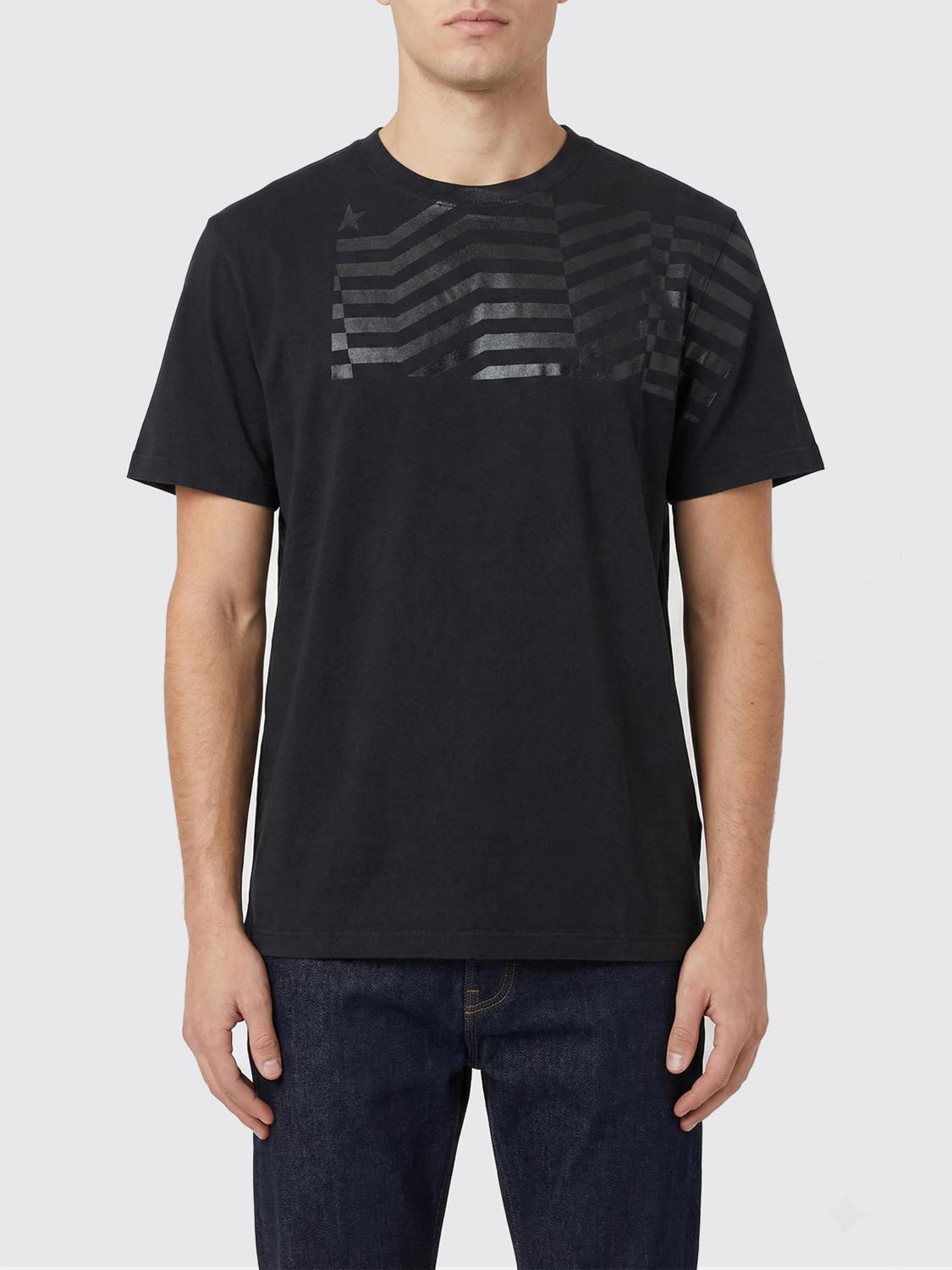 Golden Goose Ανδρών Μαύρο T-Shirt Men Color