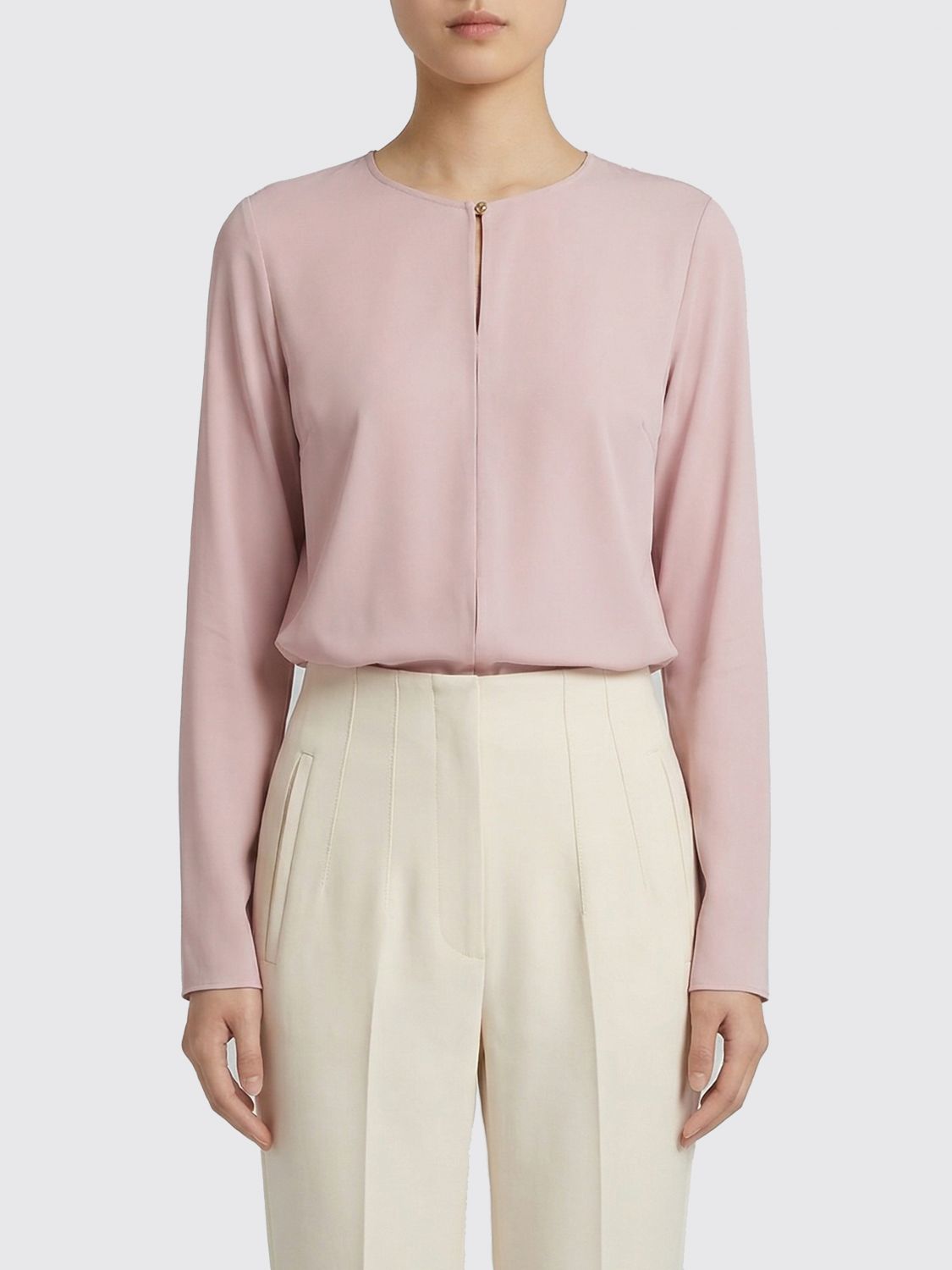 Max Mara Pure Pure Silk Blouse Max Mara In Pink