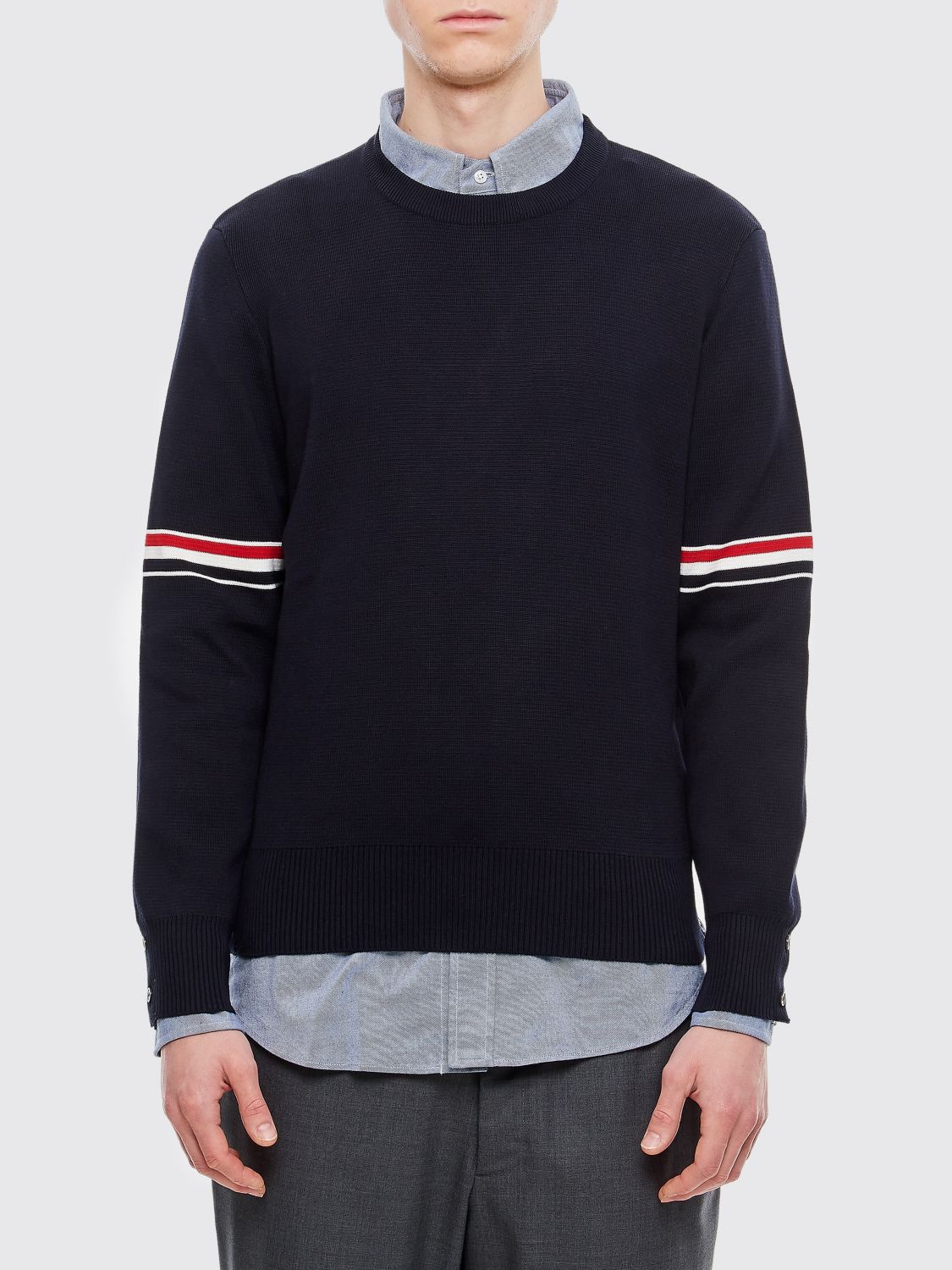 THOM BROWNE Pullover Herren Farbe Blau