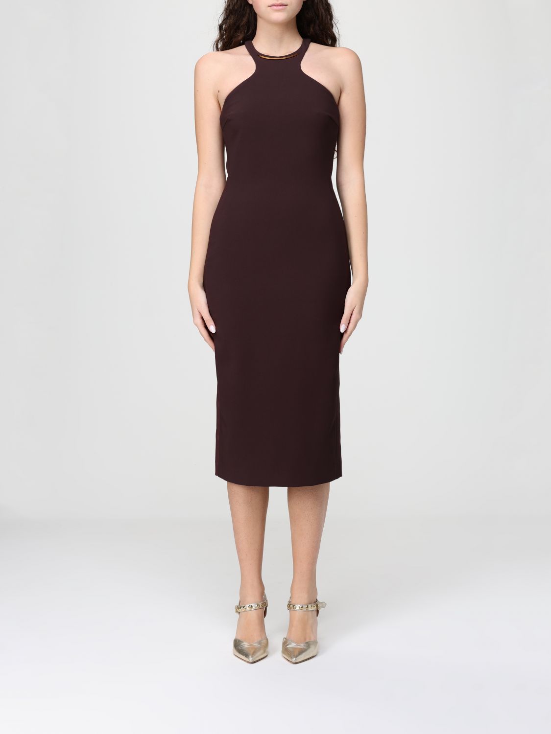 Elisabetta Franchi Dress Woman color Brown