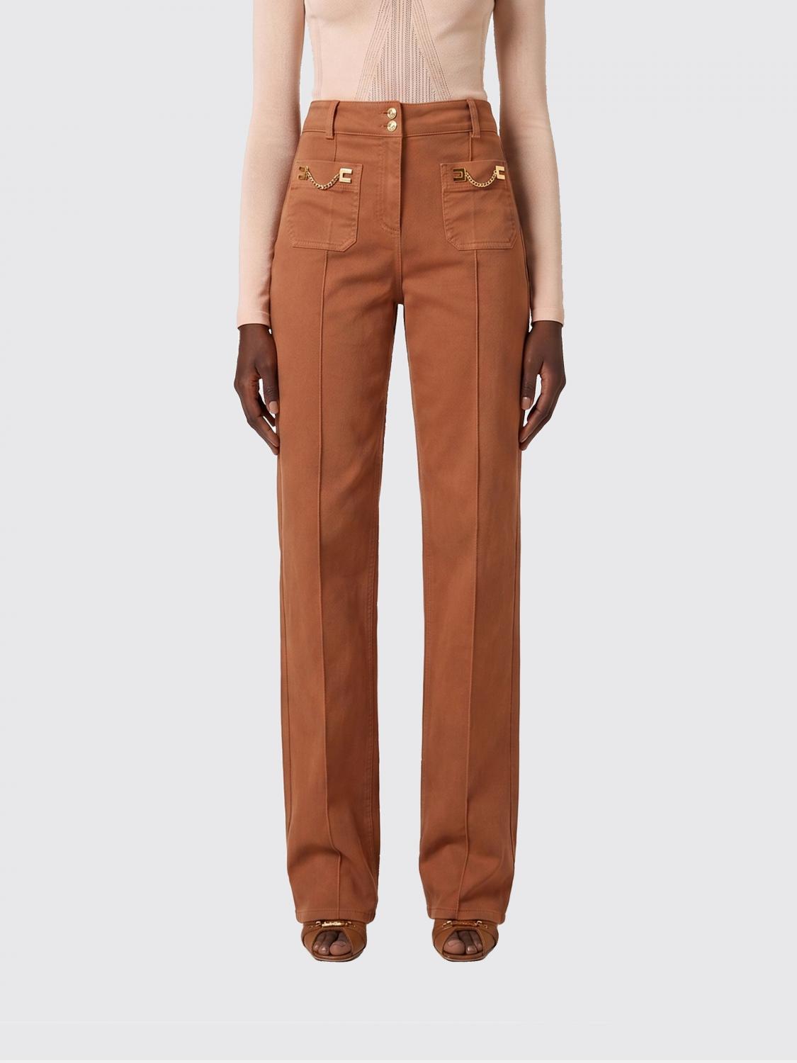 ELISABETTA FRANCHI Jeans Damen Farbe Braun