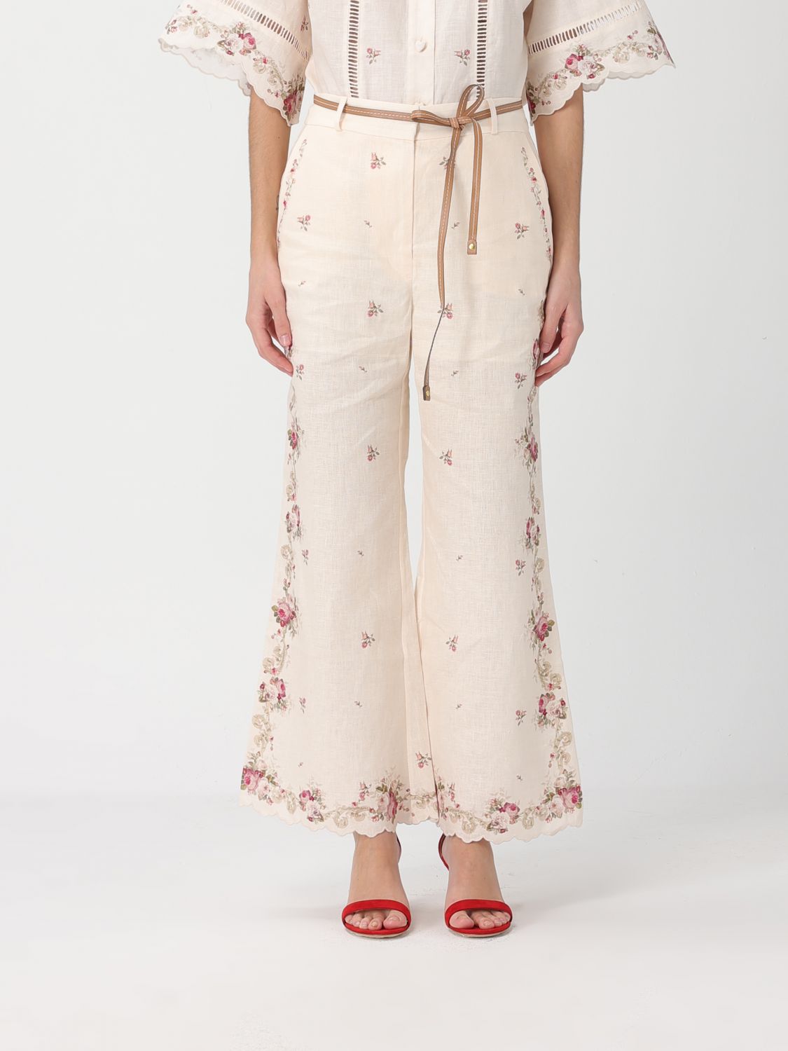 ZIMMERMANN Hose Damen Farbe Beige