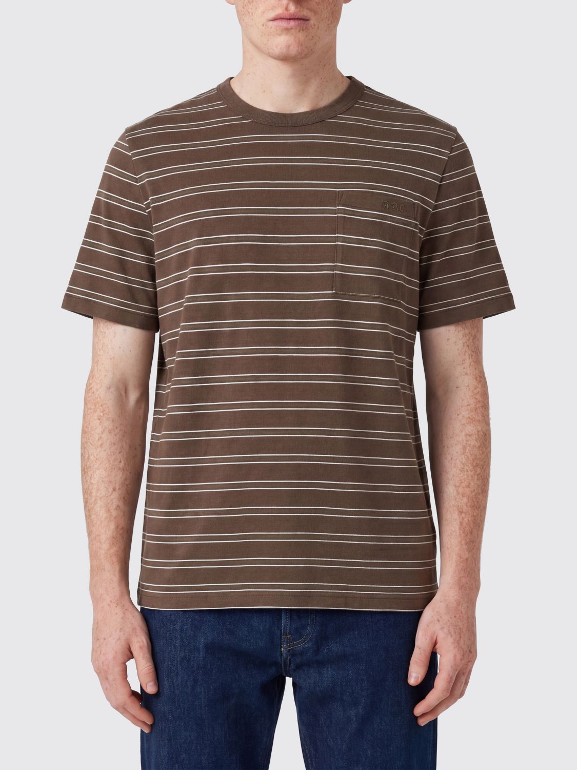 A. P.C. T-shirt in cotone a righe