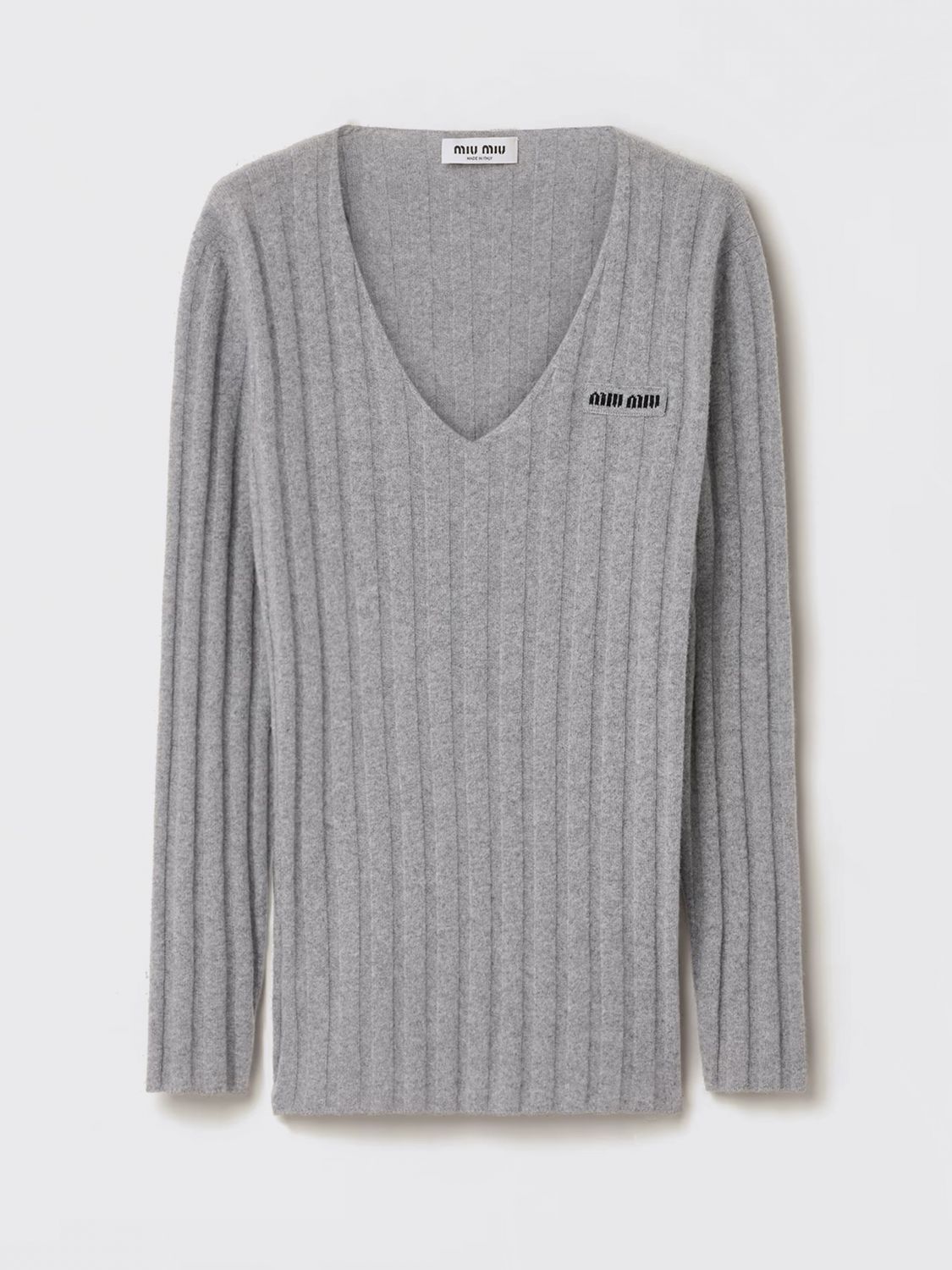 Miu Miu Sweater Woman In Gray