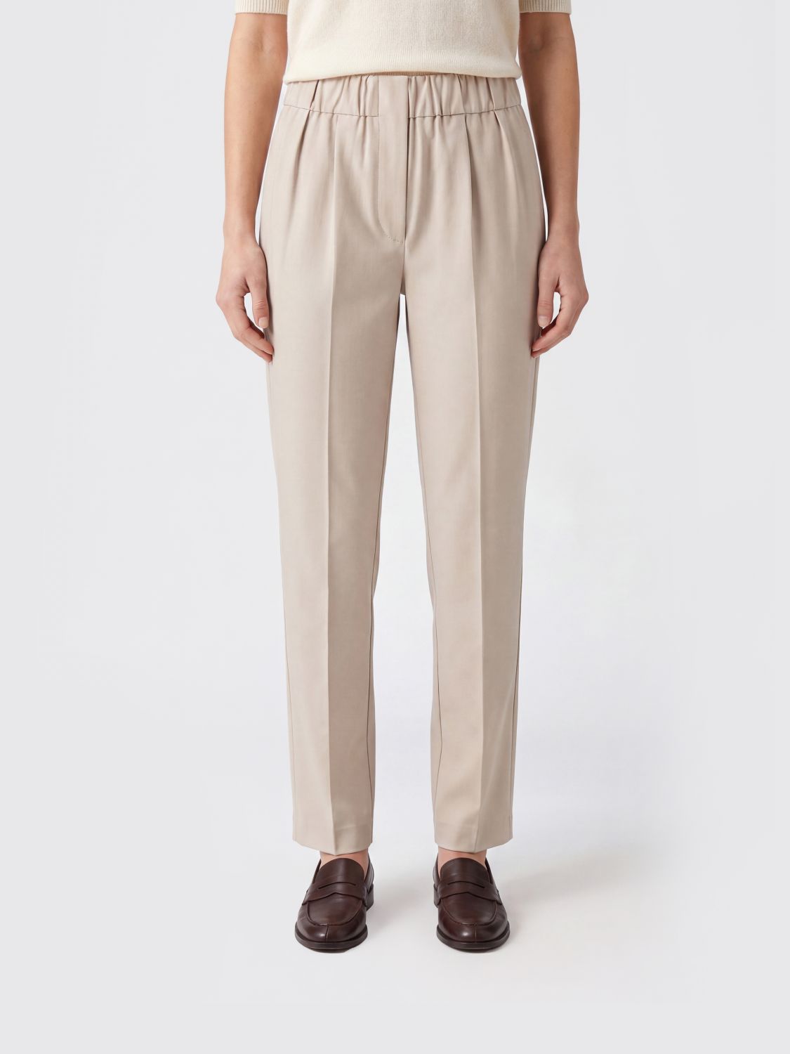 BRUNELLO CUCINELLI Pants Woman color Beige