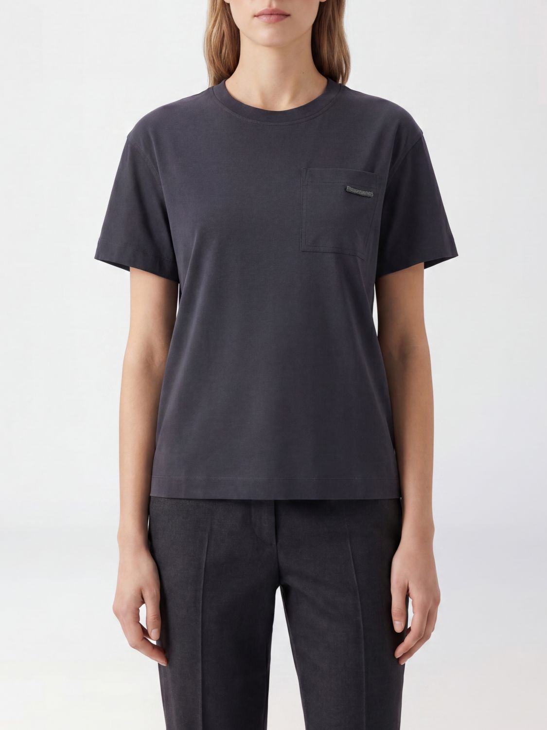 BRUNELLO CUCINELLI T-Shirt Woman color Charcoal