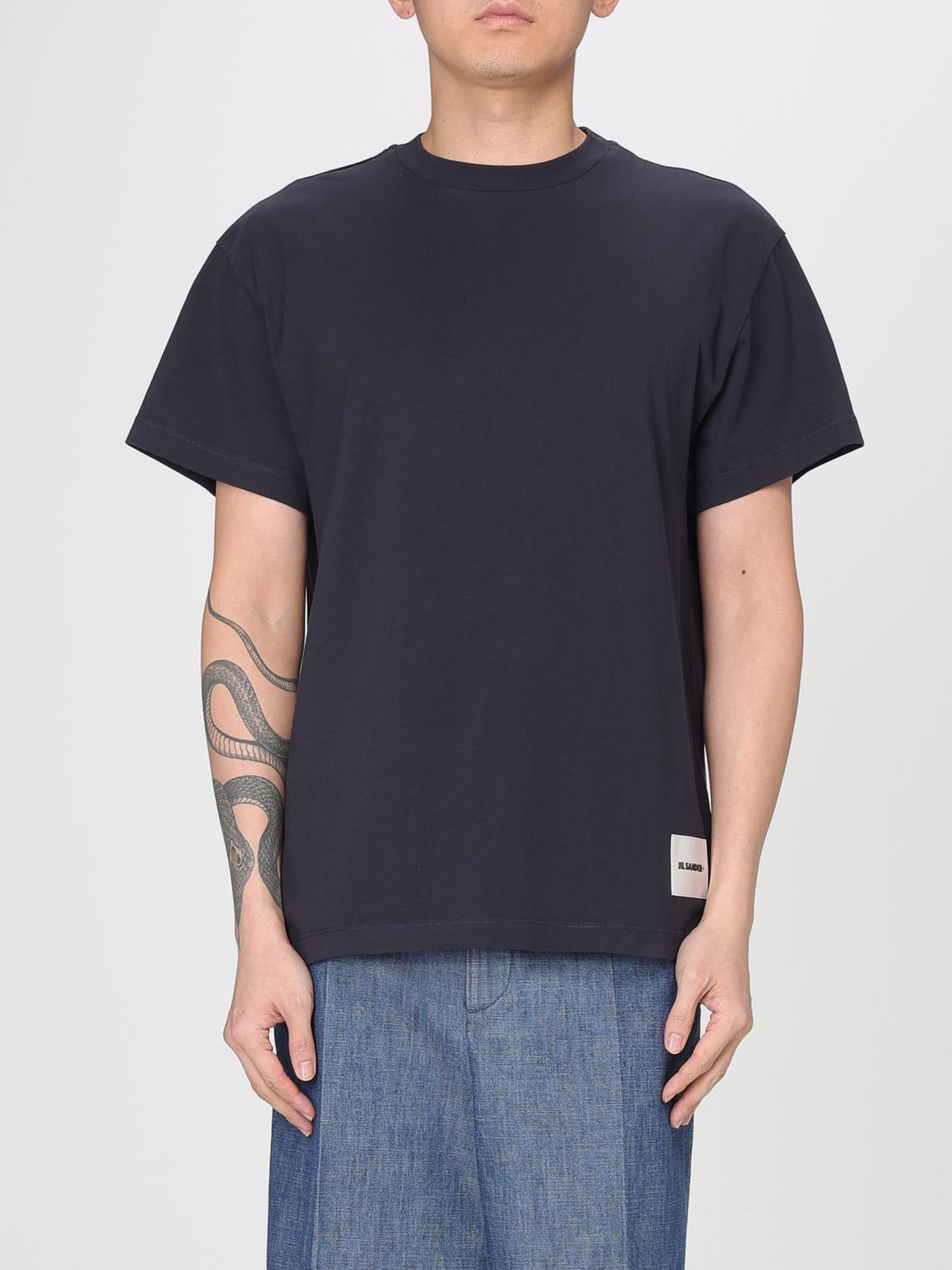 JIL SANDER T-Shirt Herren Farbe Blau