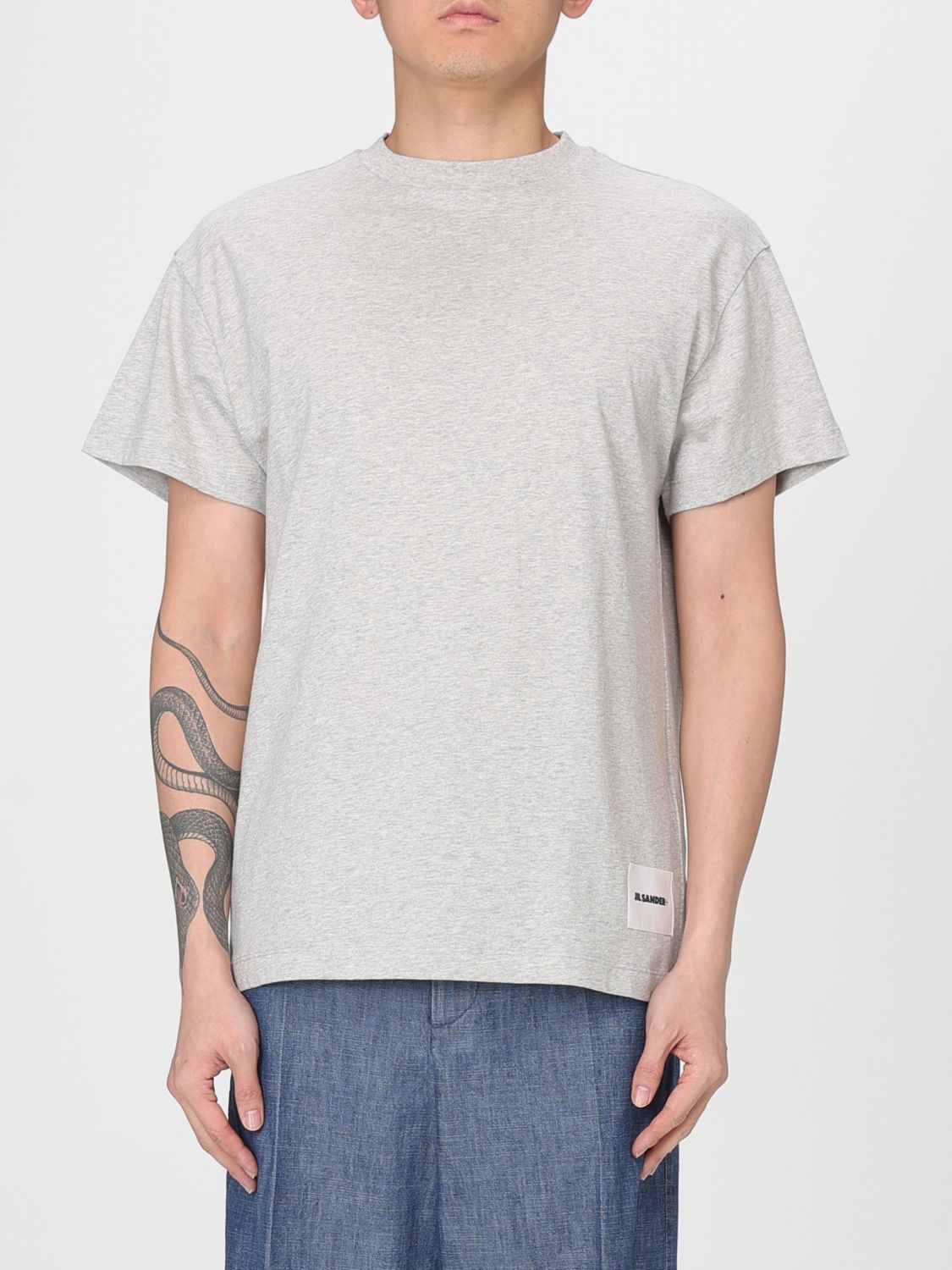 JIL SANDER T-Shirt Herren Farbe Grau
