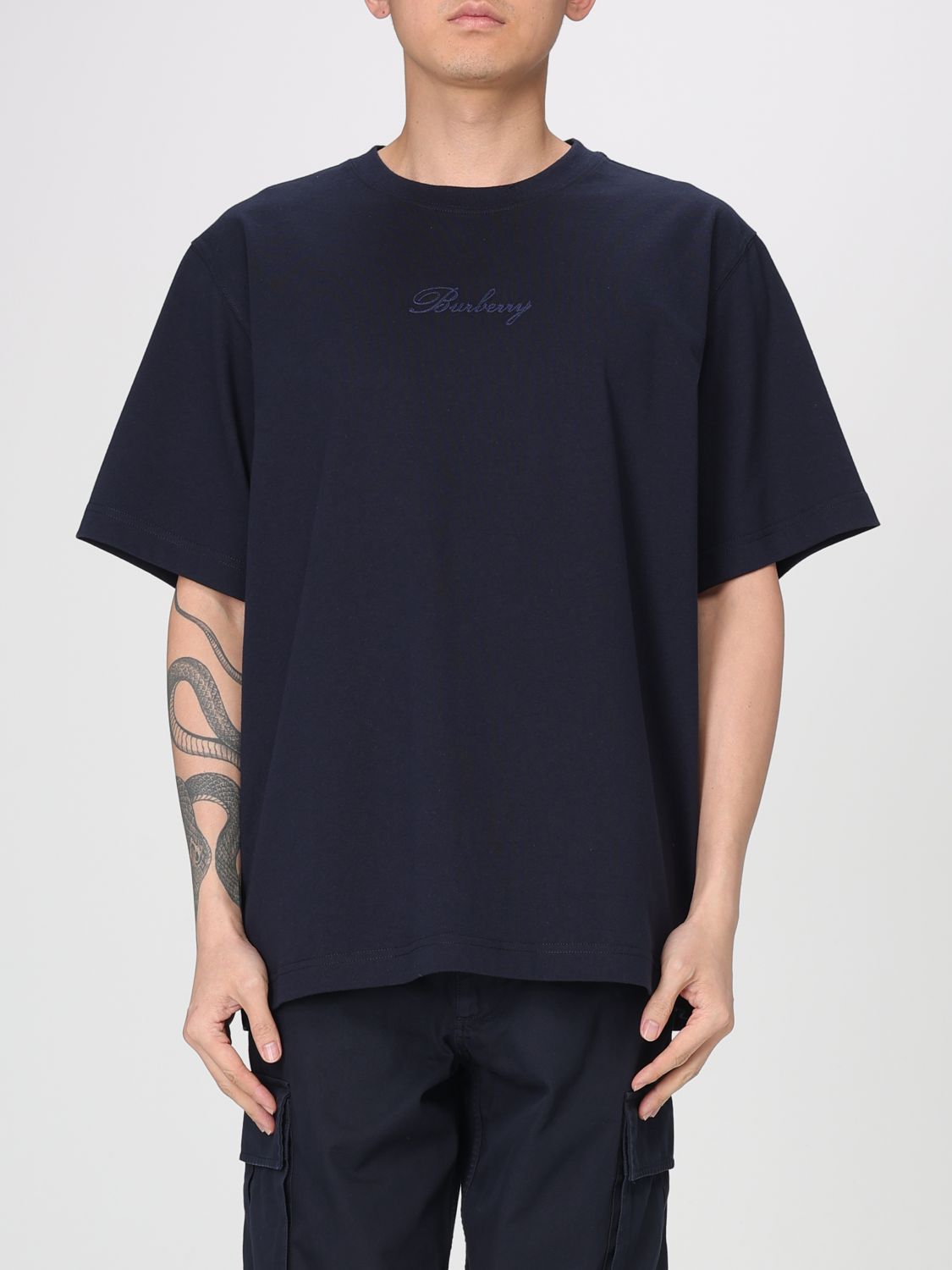 BURBERRY T-Shirt Herren Farbe Blau