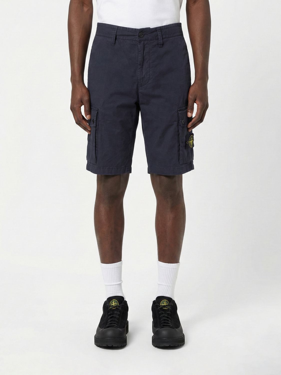Stone Island Shorts Men color Navy · 28