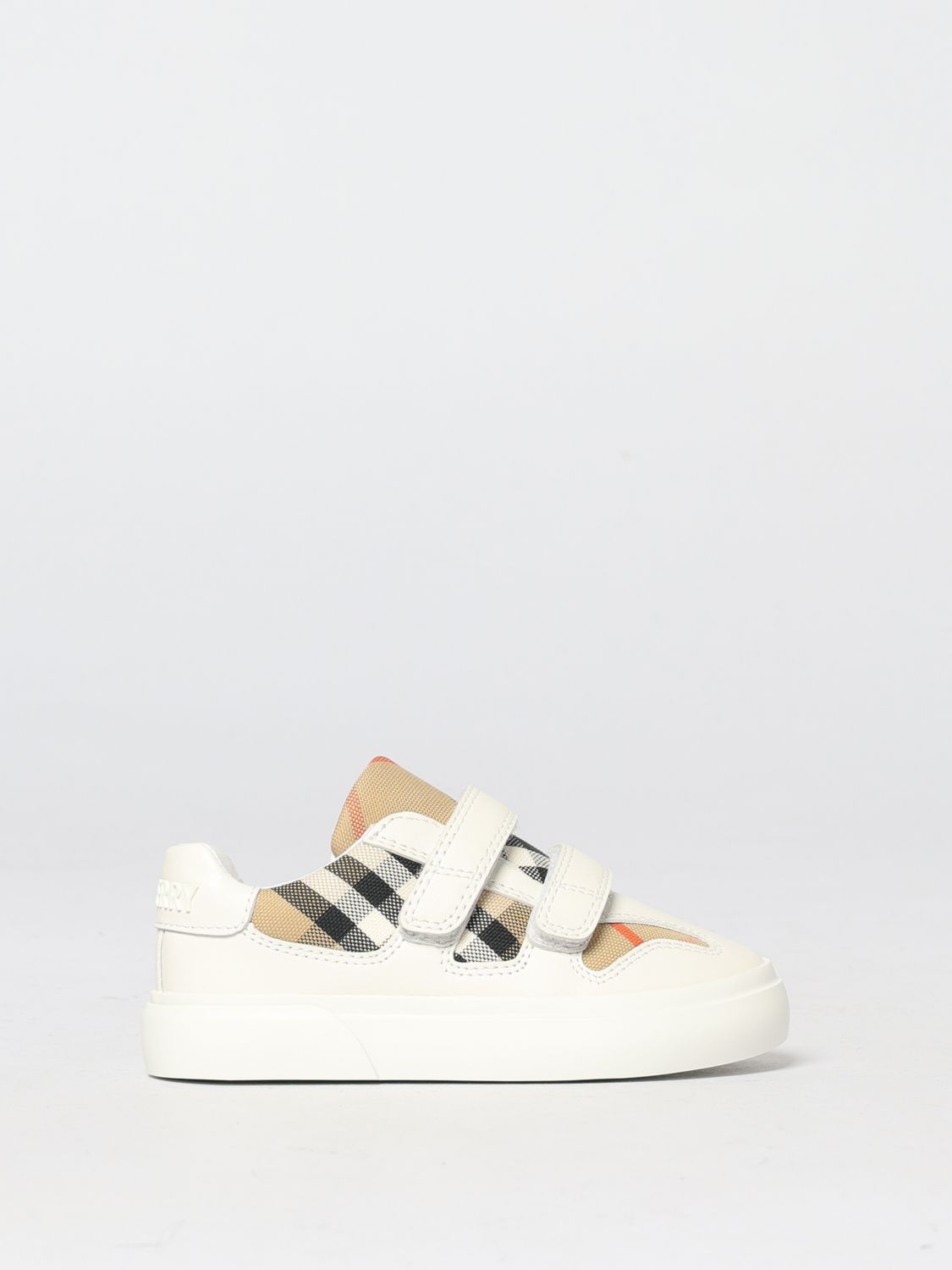 Sneakers Check Burberry in pelle e canvas
