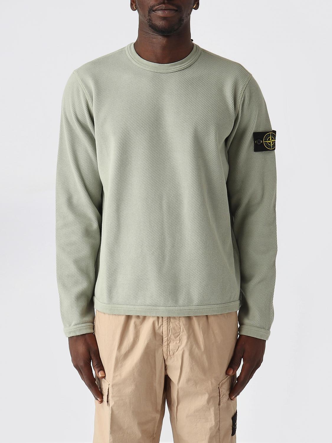 STONE ISLAND T-Shirt Men color Sage　STONE ISLAND Tシャツ メンズ カラー セージ STONE