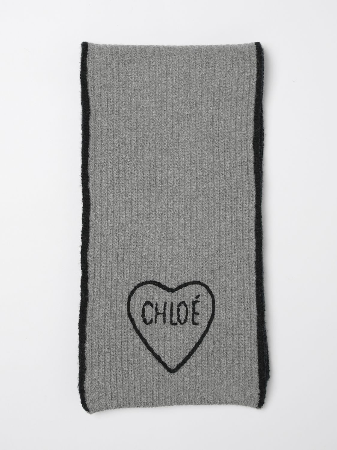 CHLOÉ Scarf Woman color Grey