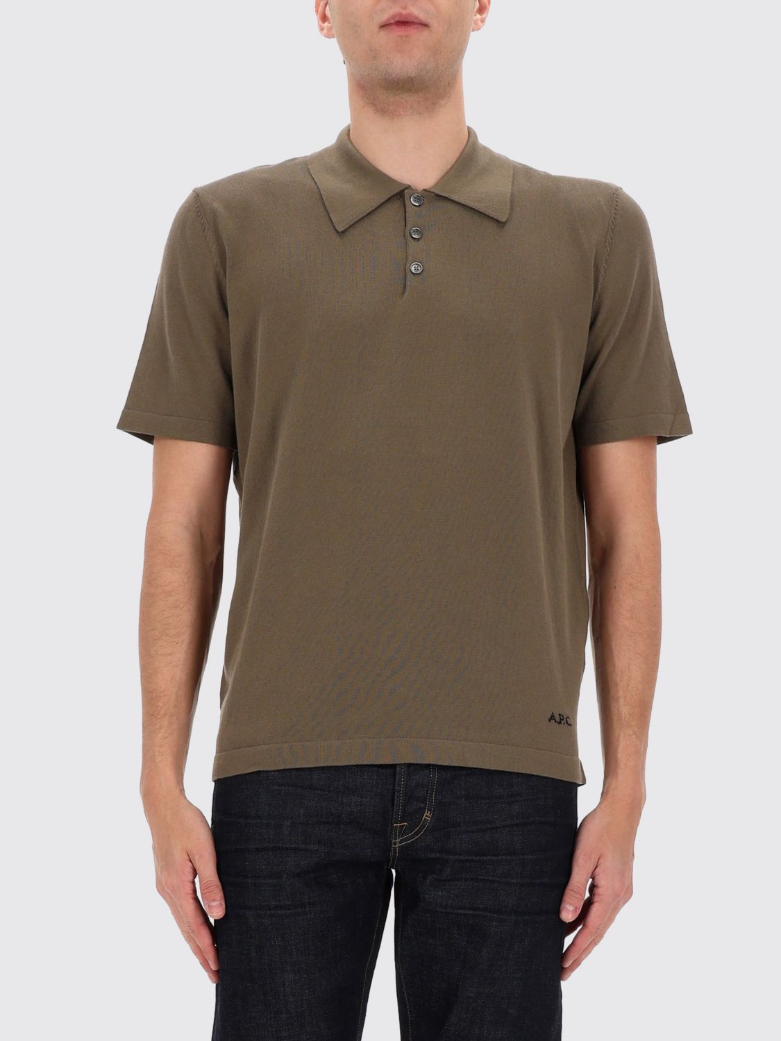 A. P.C. Polo Shirt Men color Green　A.P.C.ポロシャツ メンズ カラー グリーン A.