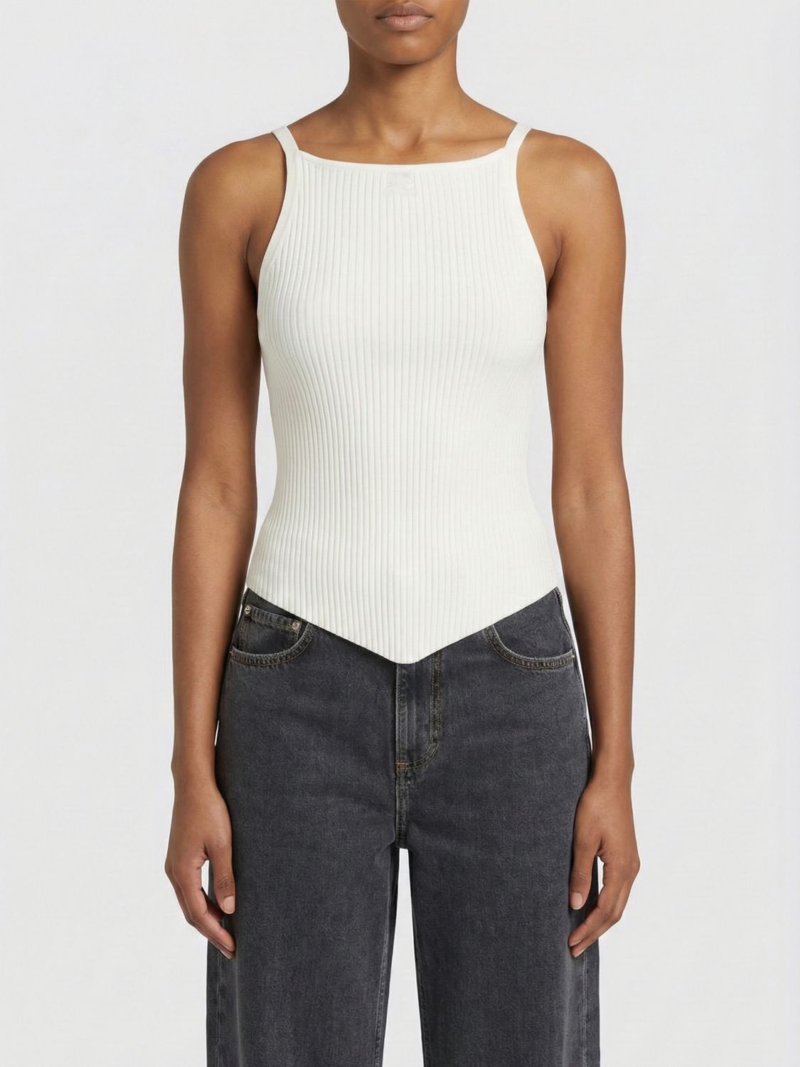 Courrèges Top Woman color White