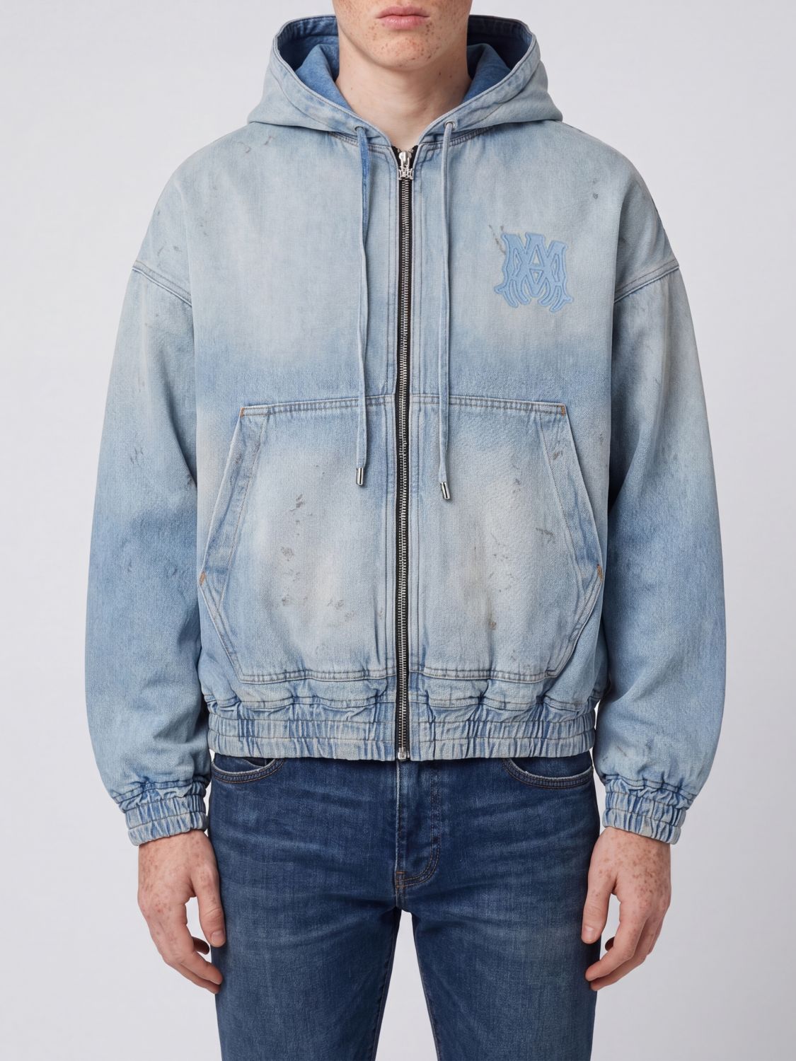 AMIRI Sweatshirt Men color Gnawed Blue