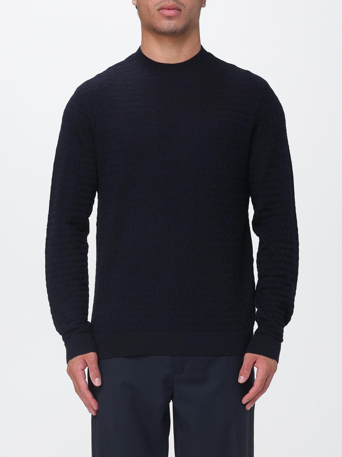EMPORIO ARMANI Pullover girocollo in lana vergine