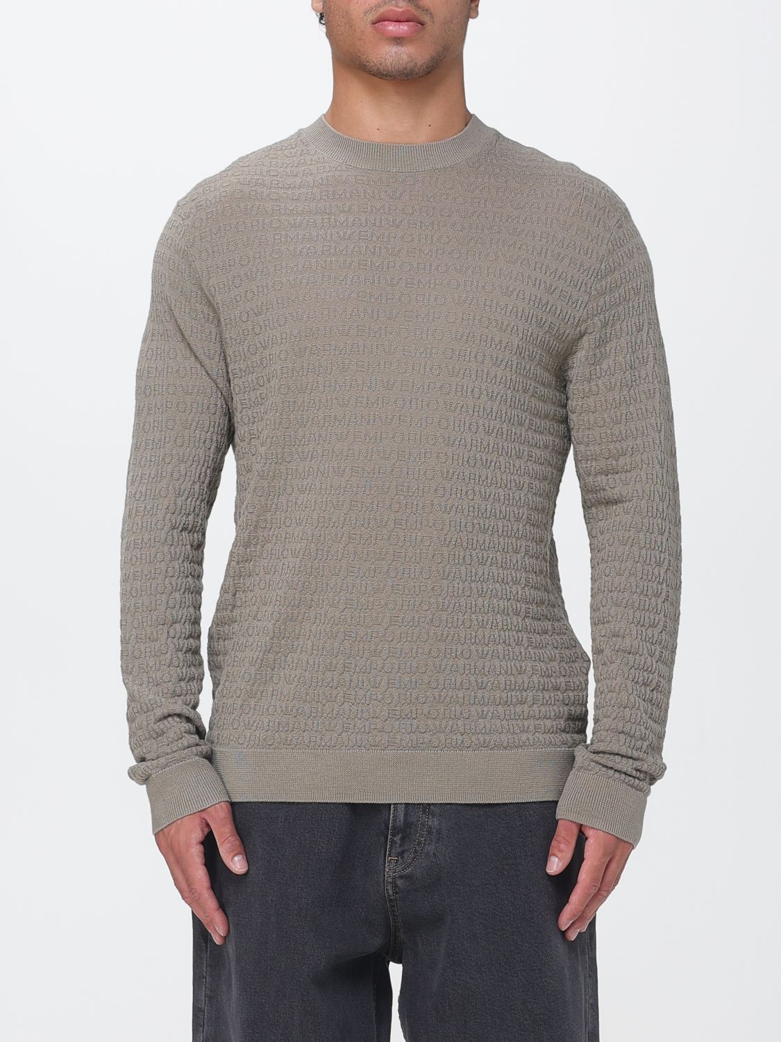 EMPORIO ARMANI Pullover girocollo in lana vergine