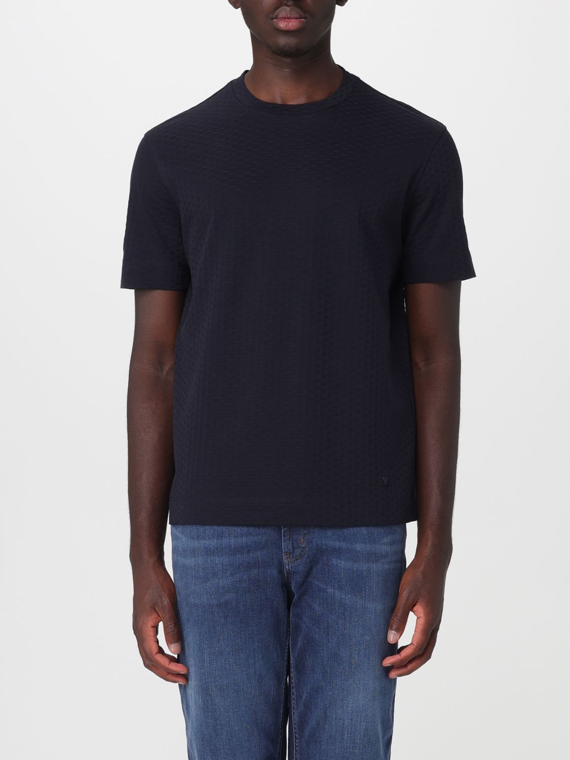 EMPORIO ARMANI T-shirt basic in Jersey Jacquard
