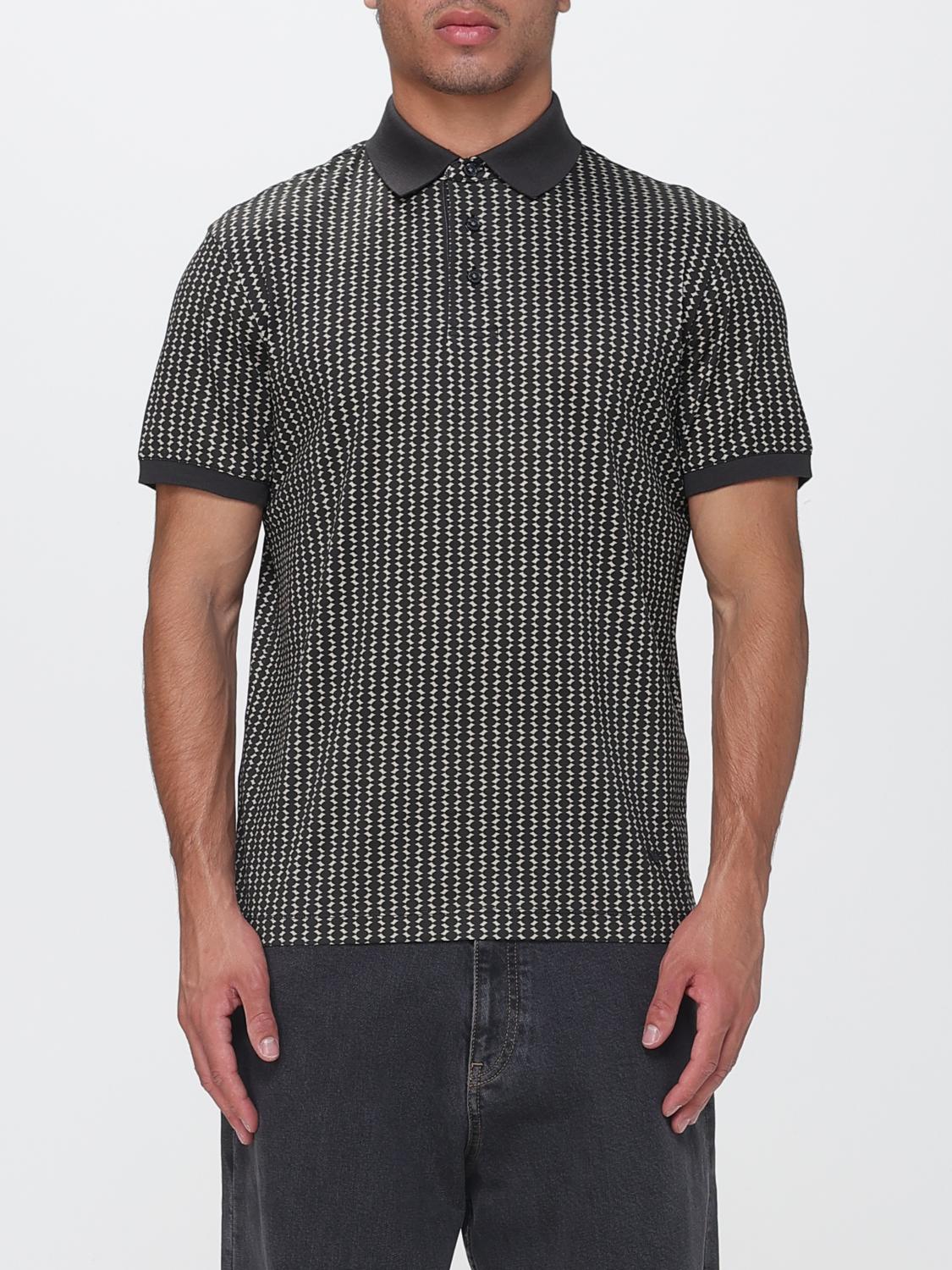 EMPORIO ARMANI Polo in jersey stampato