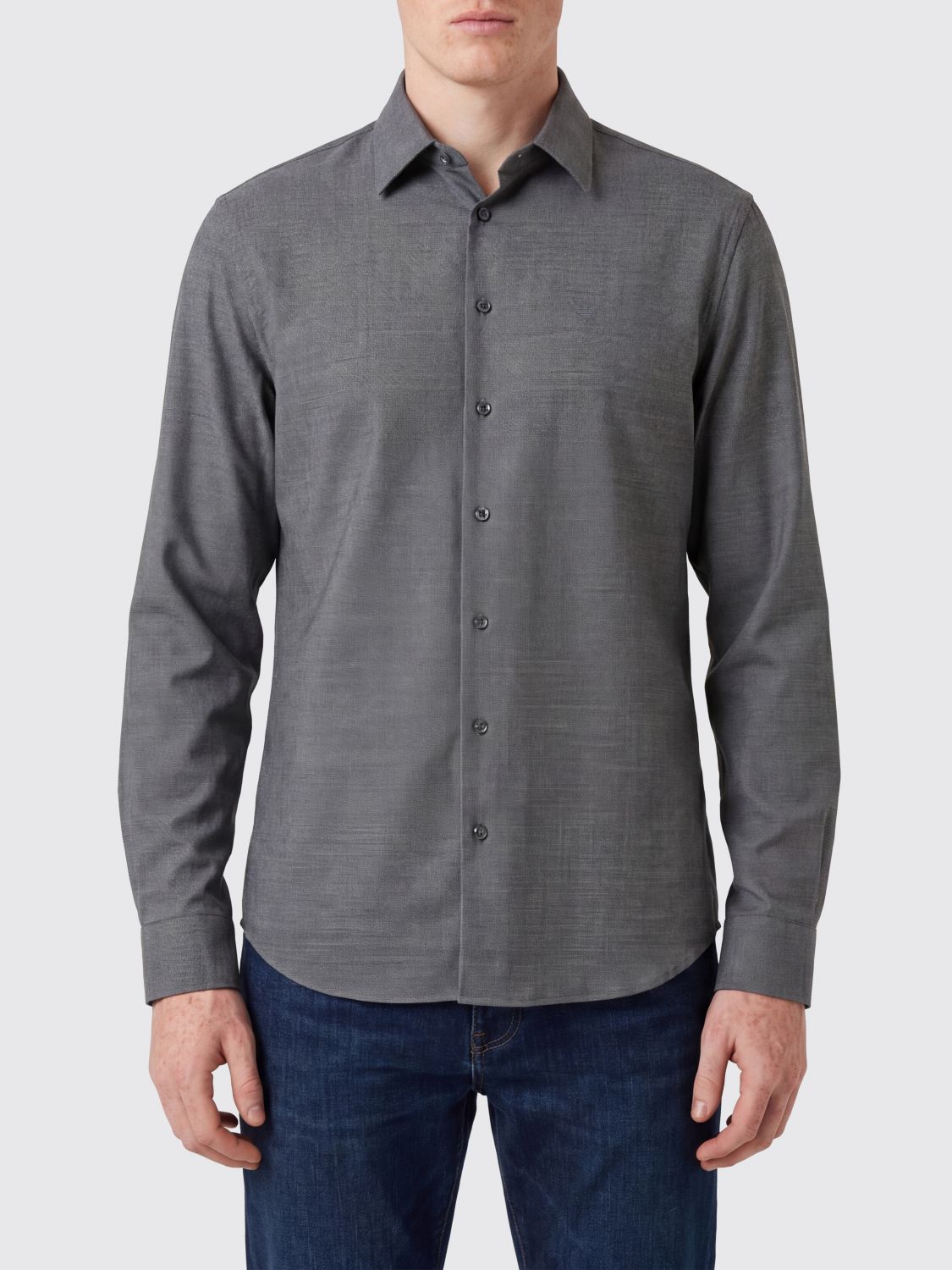 EMPORIO ARMANI Camicia casual in misto lana