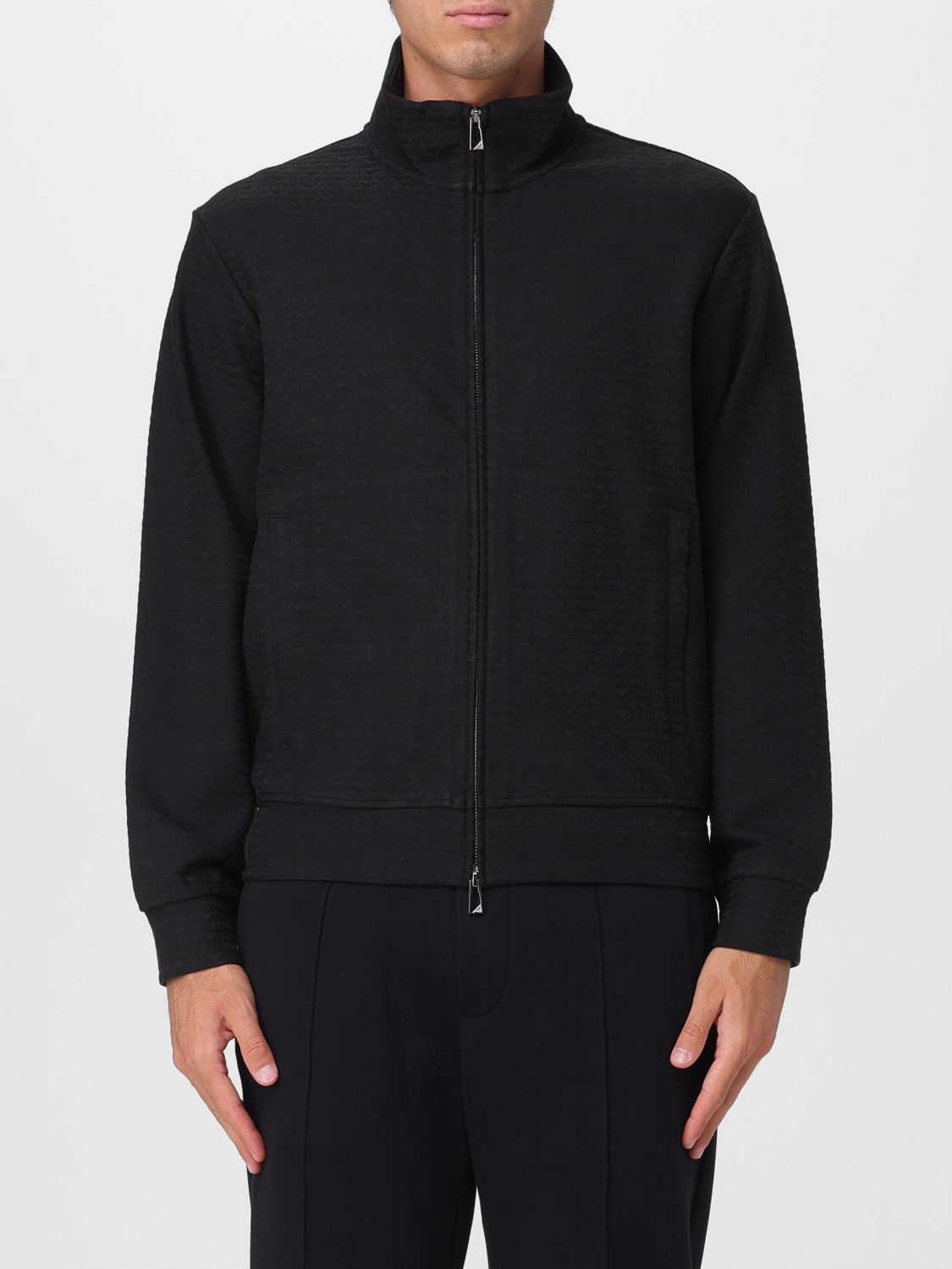 EMPORIO ARMANI Felpa con zip in jersey